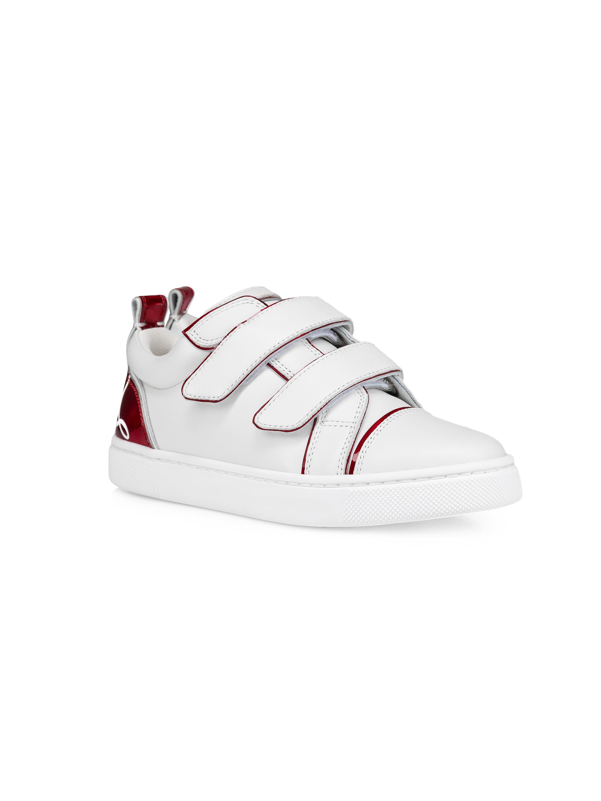 Christian Louboutin Little Boy's & Boy's Funnyto Scratch Sneakers - White 3 (Child)