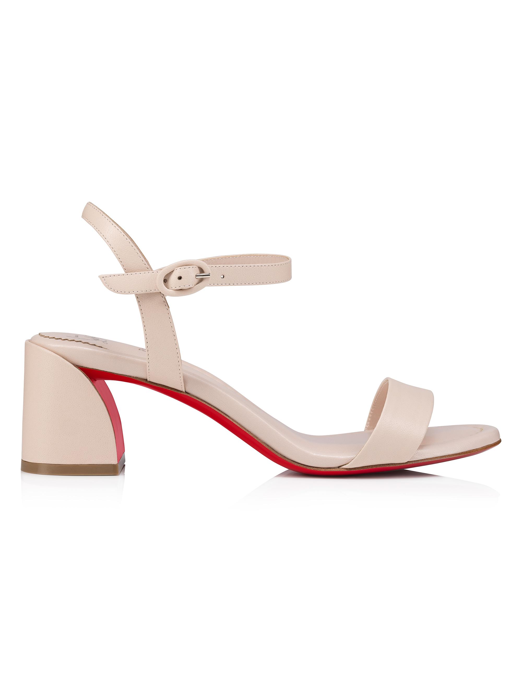 Shop Christian Louboutin Miss Jane 55MM Leather Sandals | Saks 