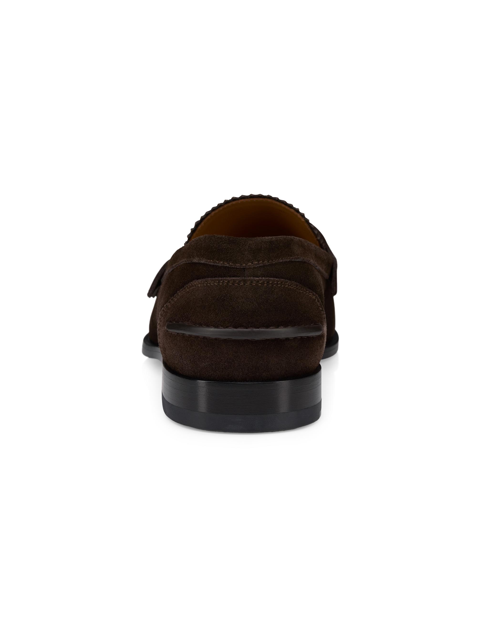 Christian Louboutin Penny Leather Flat Crosta Loafers | Saks Fifth