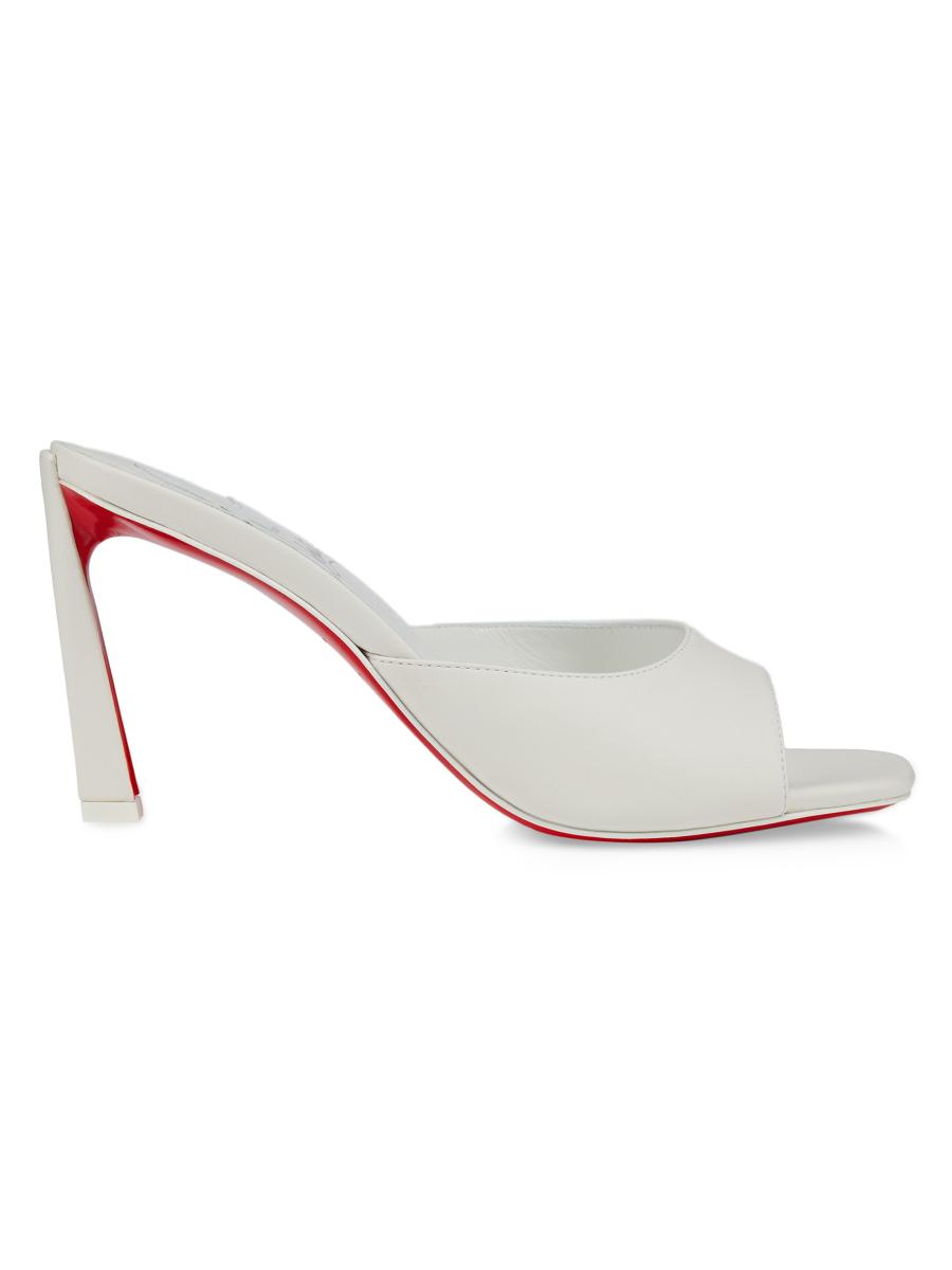 Christian Louboutin Condora 85MM Leather Mules | Saks Fifth
