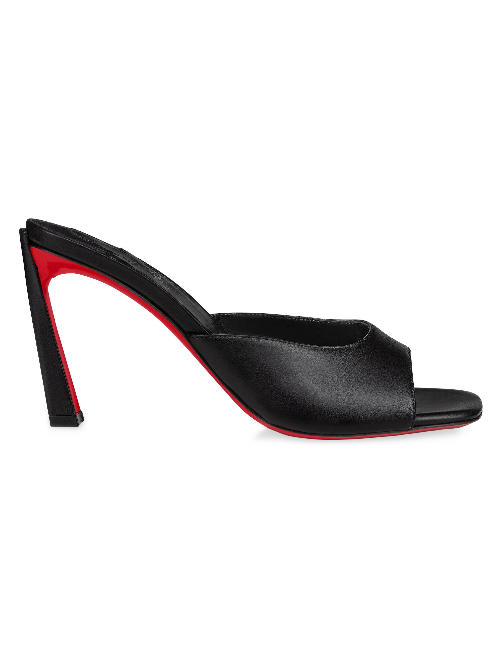 Christian Louboutin Women's Condora 85MM Leather Mules - Black