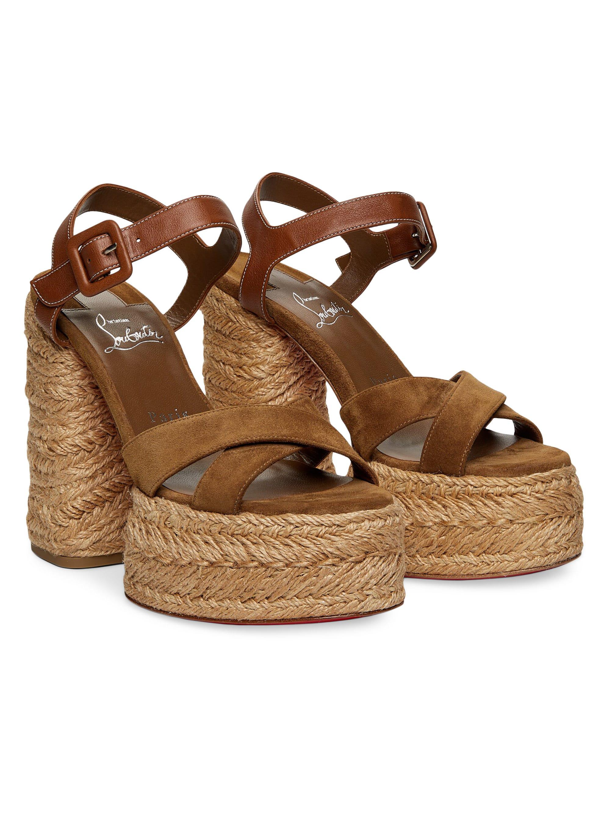 Christian Louboutin Super Calakala 130MM Sandal Heels | Saks Fifth