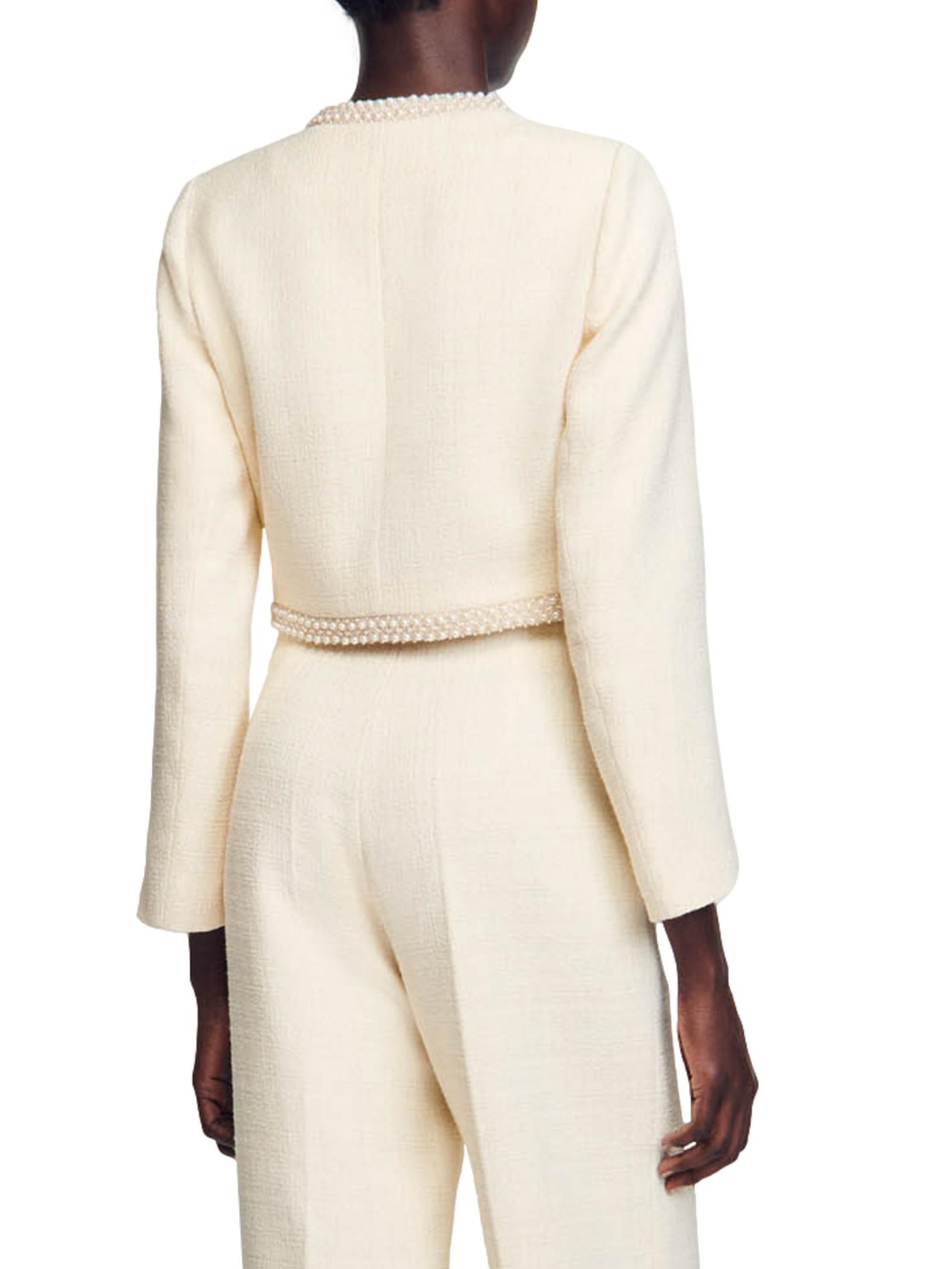 Sandro Cropped Tweed Jacket | Saks Fifth Avenue