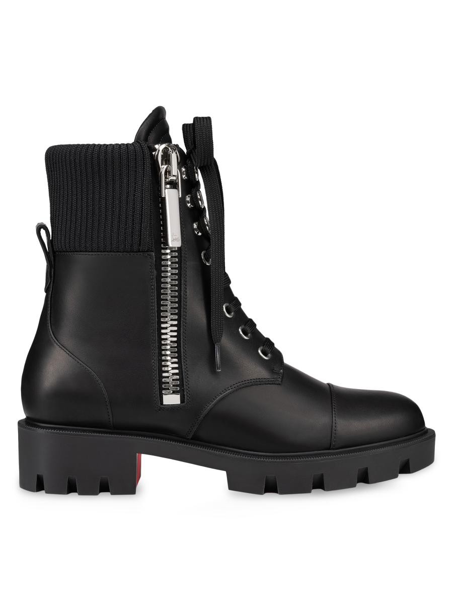 Christian Louboutin En Hiver Lug Leather Boots | Saks Fifth