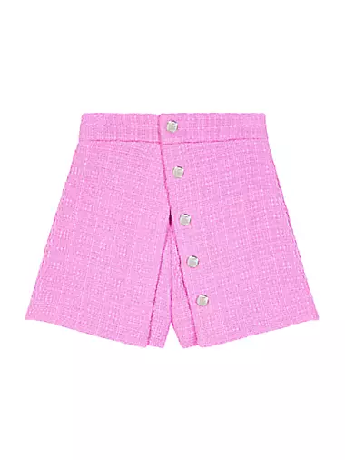 Panelled Tweed Shorts