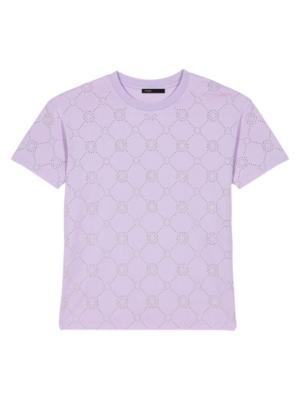 Marc Jacobs Kids rhinestone-embellished cotton T-shirt - Purple