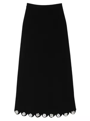 Shop Sandro Long Knit Skirt | Saks Fifth Avenue