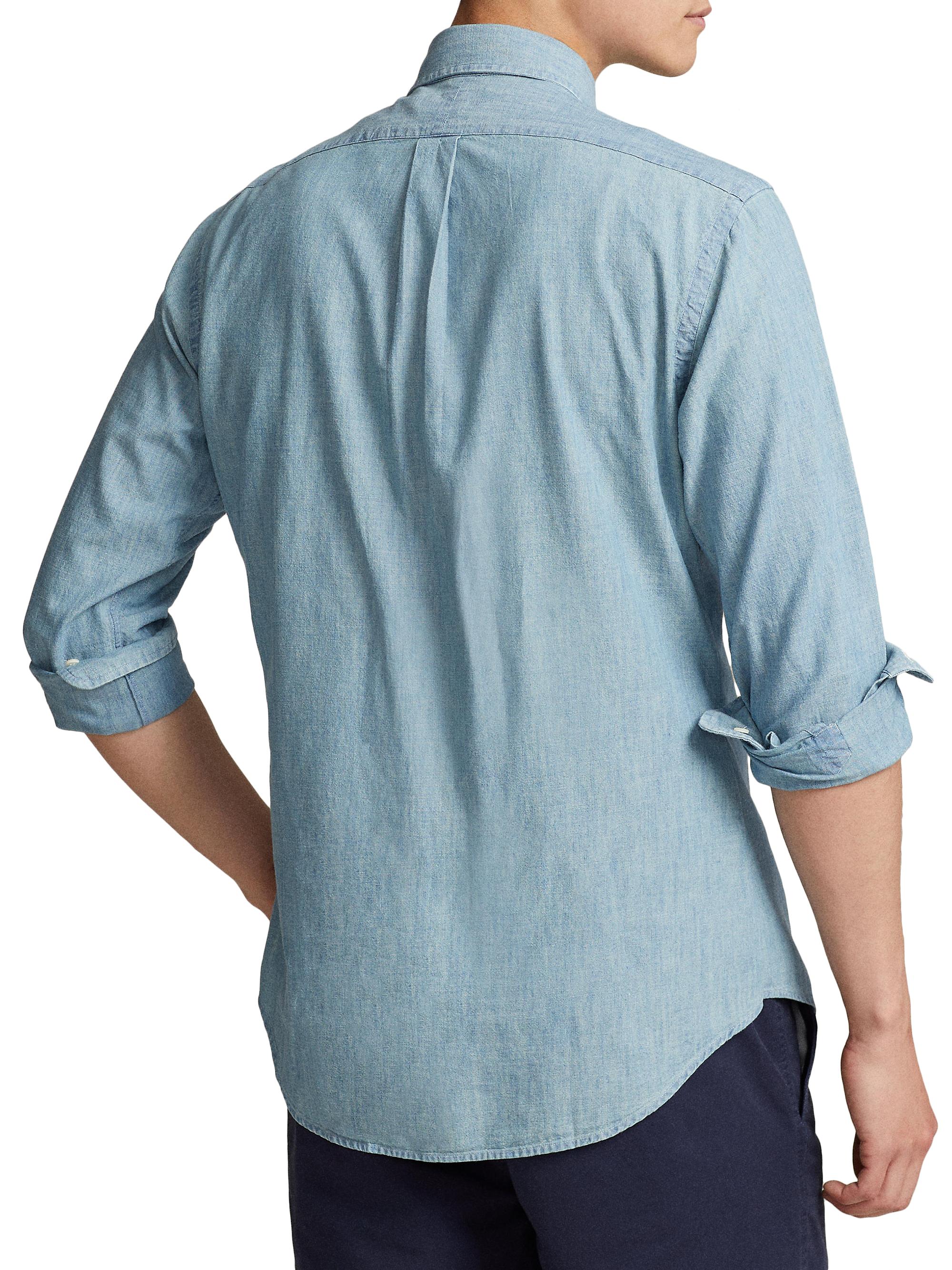 Polo Ralph Lauren Classic-Fit Chambray Shirt | Saks Fifth Avenue