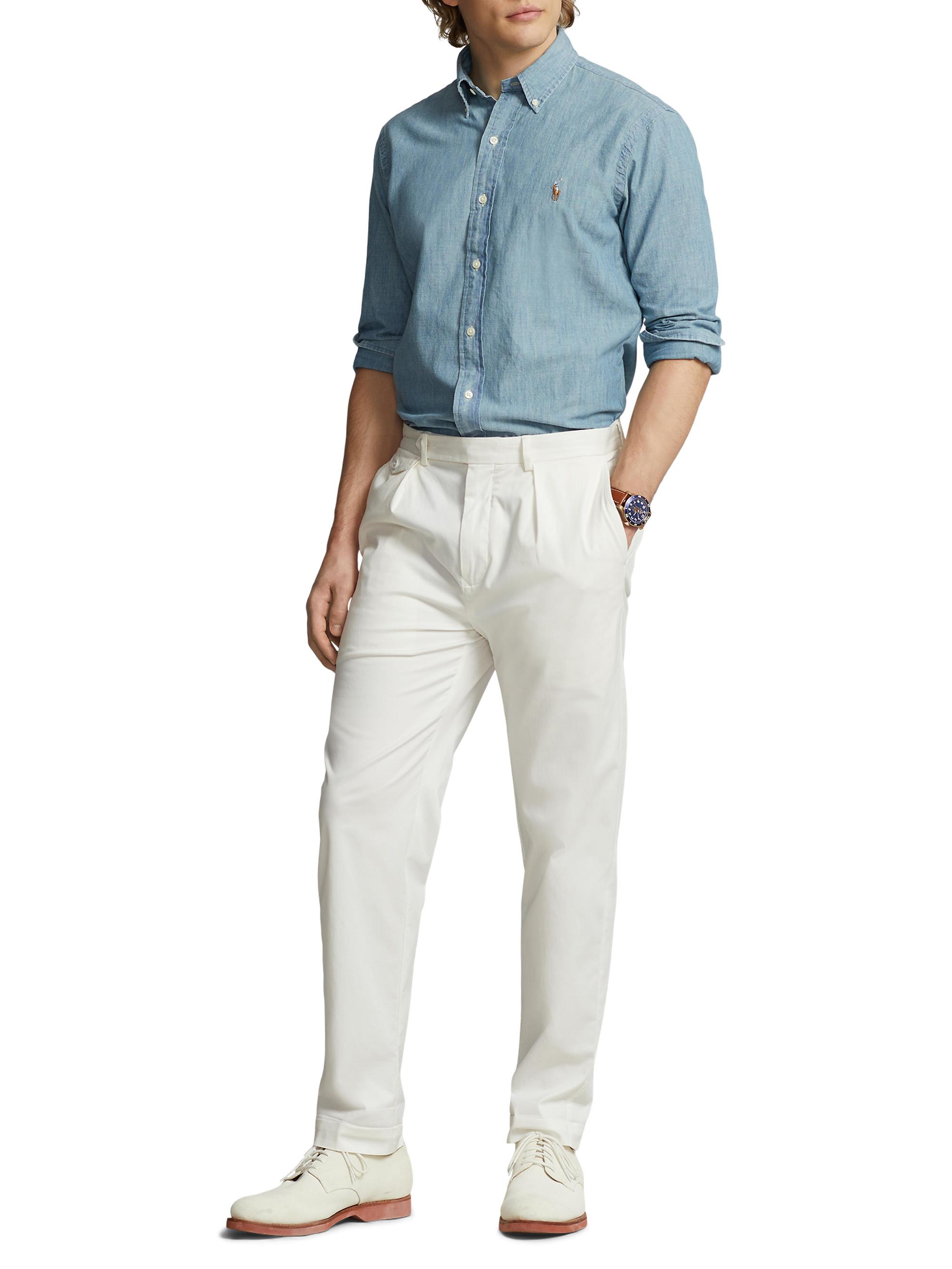 Polo Ralph Lauren Classic-Fit Chambray Shirt | Saks Fifth Avenue