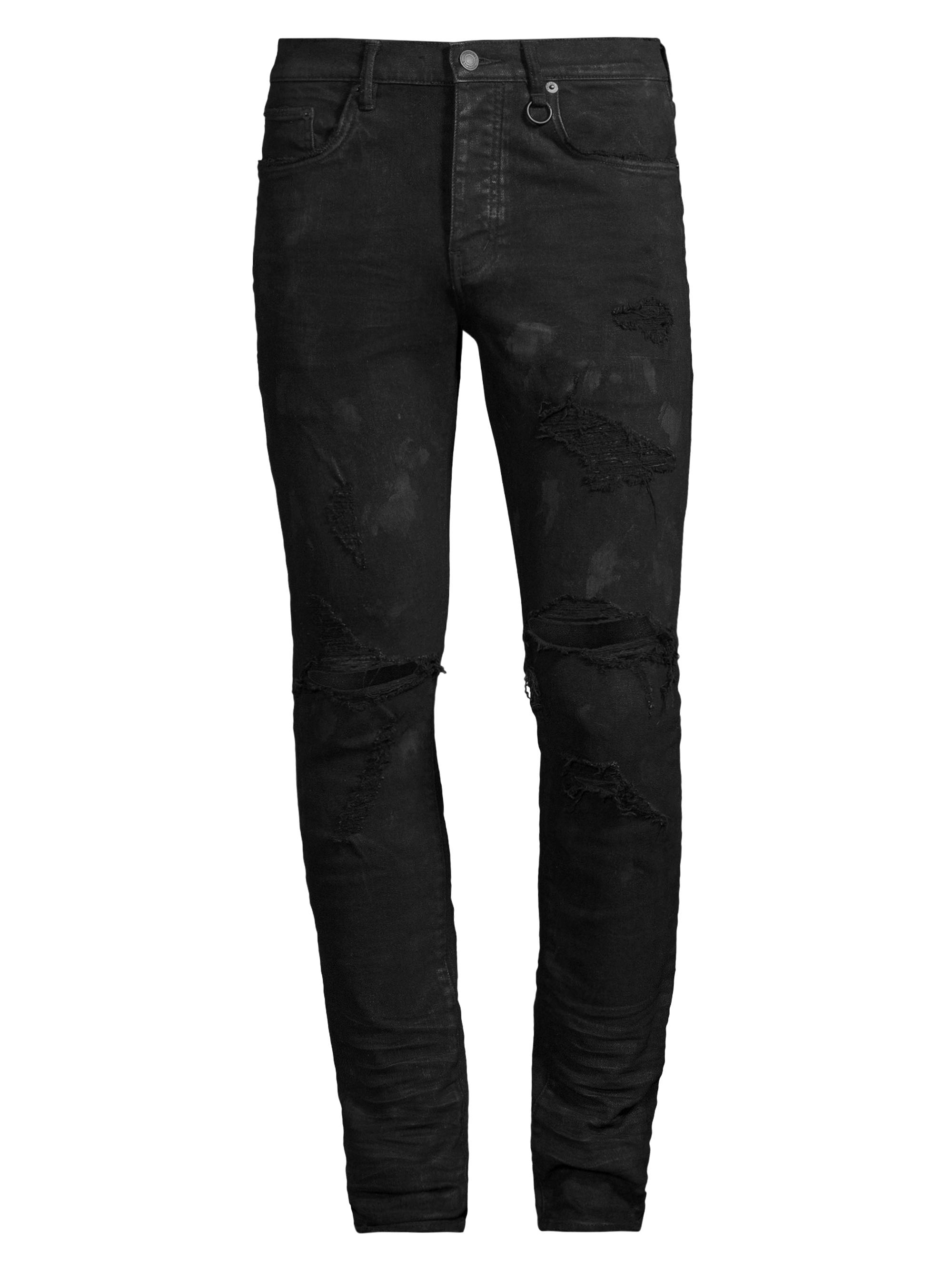 Shop Purple Brand Stretch Destroyed Slim-Fit Jeans | Saks Fifth Avenue