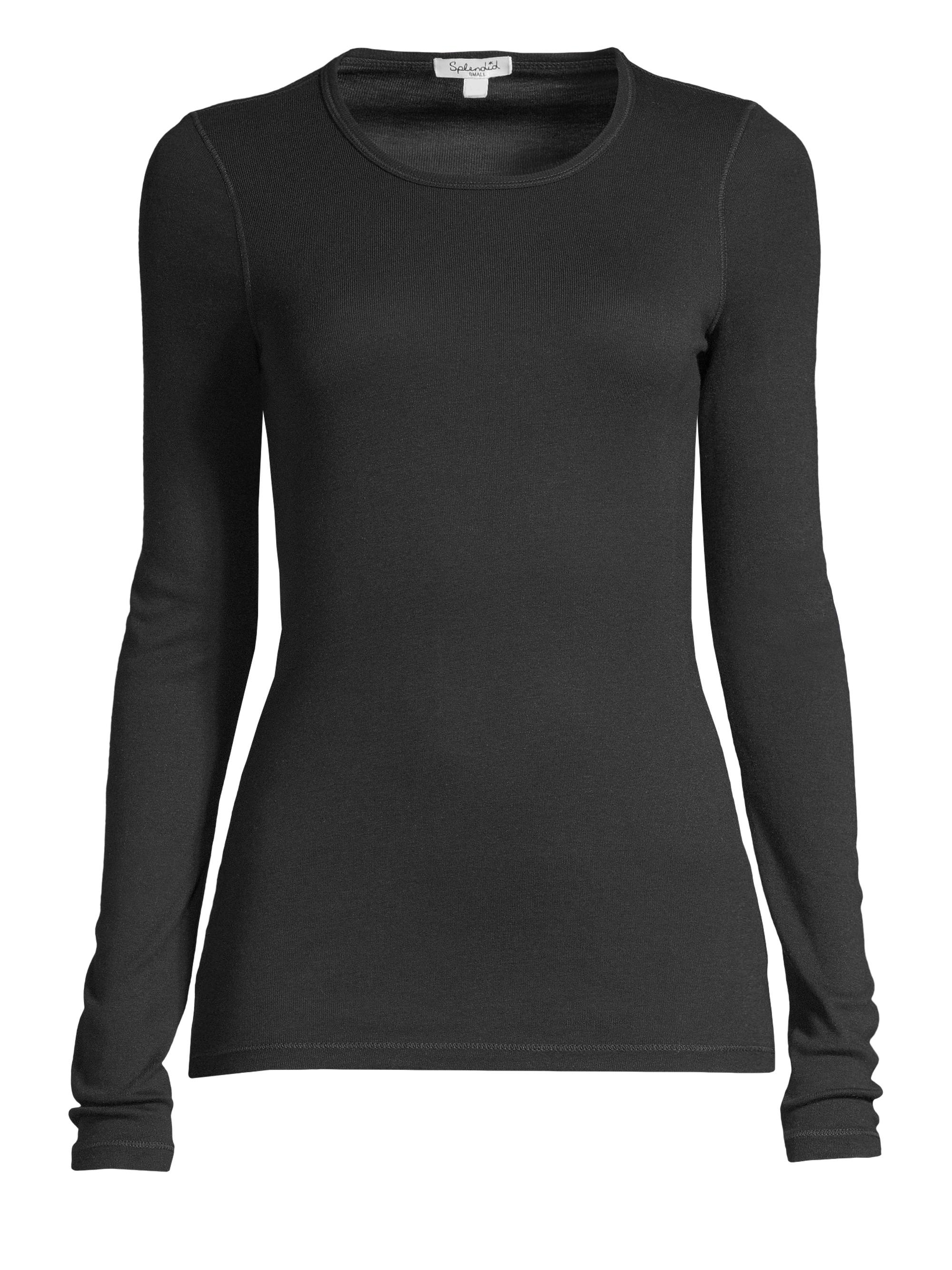 Splendid Women's Long-Sleeve Top - Black