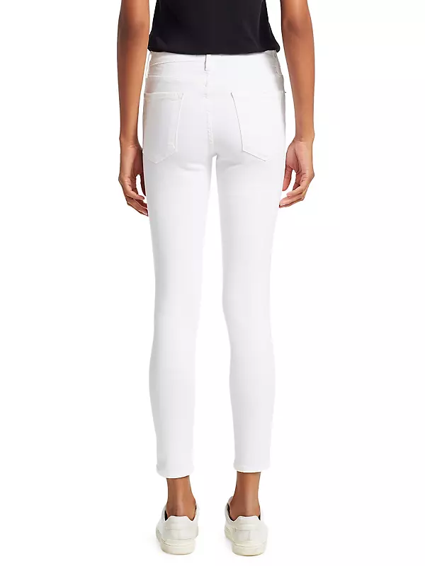 Le Color Mid-Rise Stretch Skinny Ankle Jeans