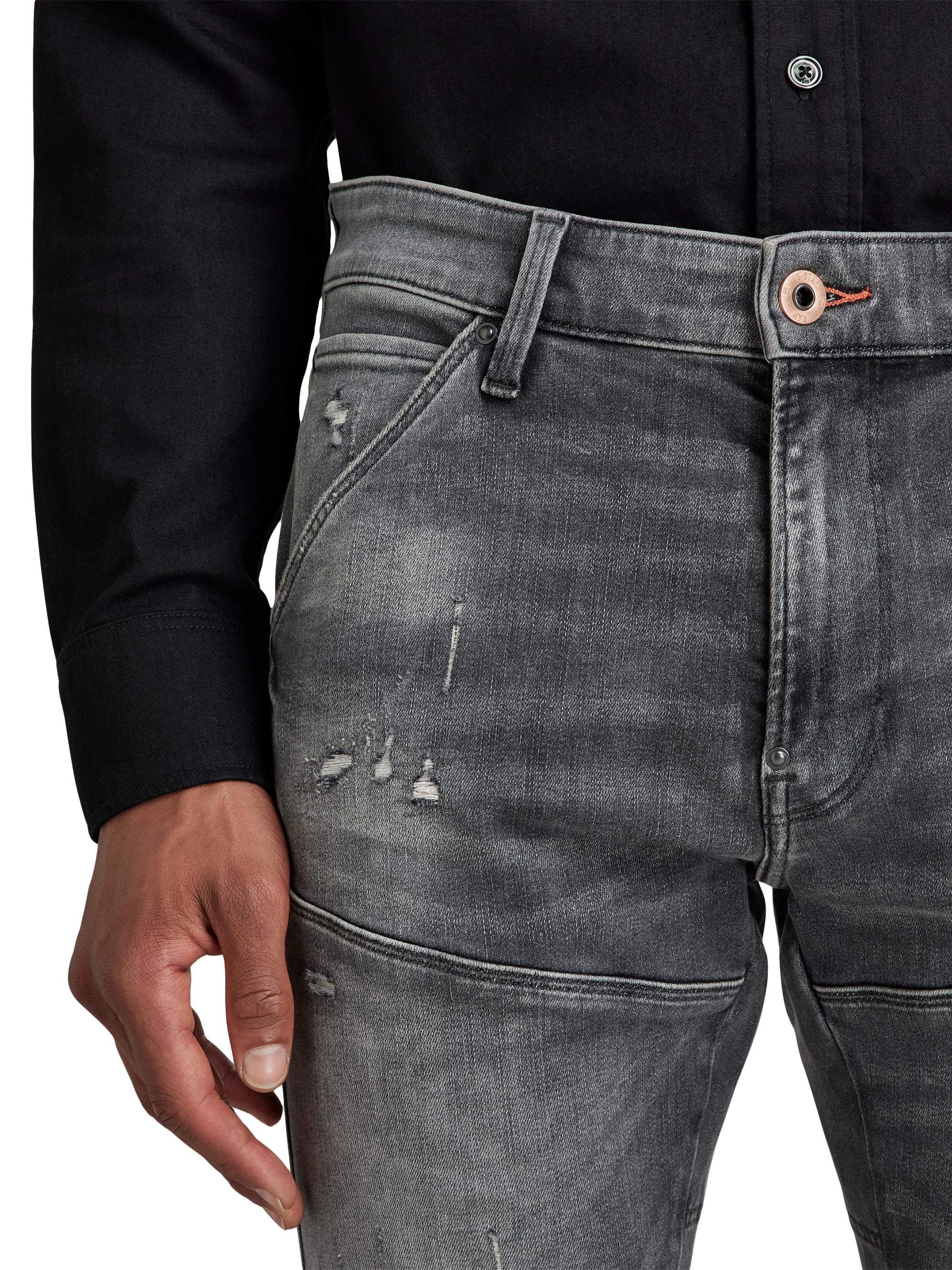 Jin 5620 3D Zip Knee Skinny Jeans | Dark blue | G-STAR® US