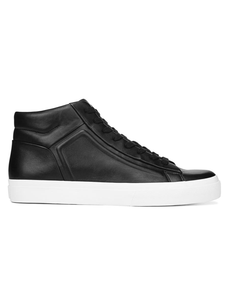 Vince Fynn Leather High-Top Sneakers | Saks Fifth Avenue