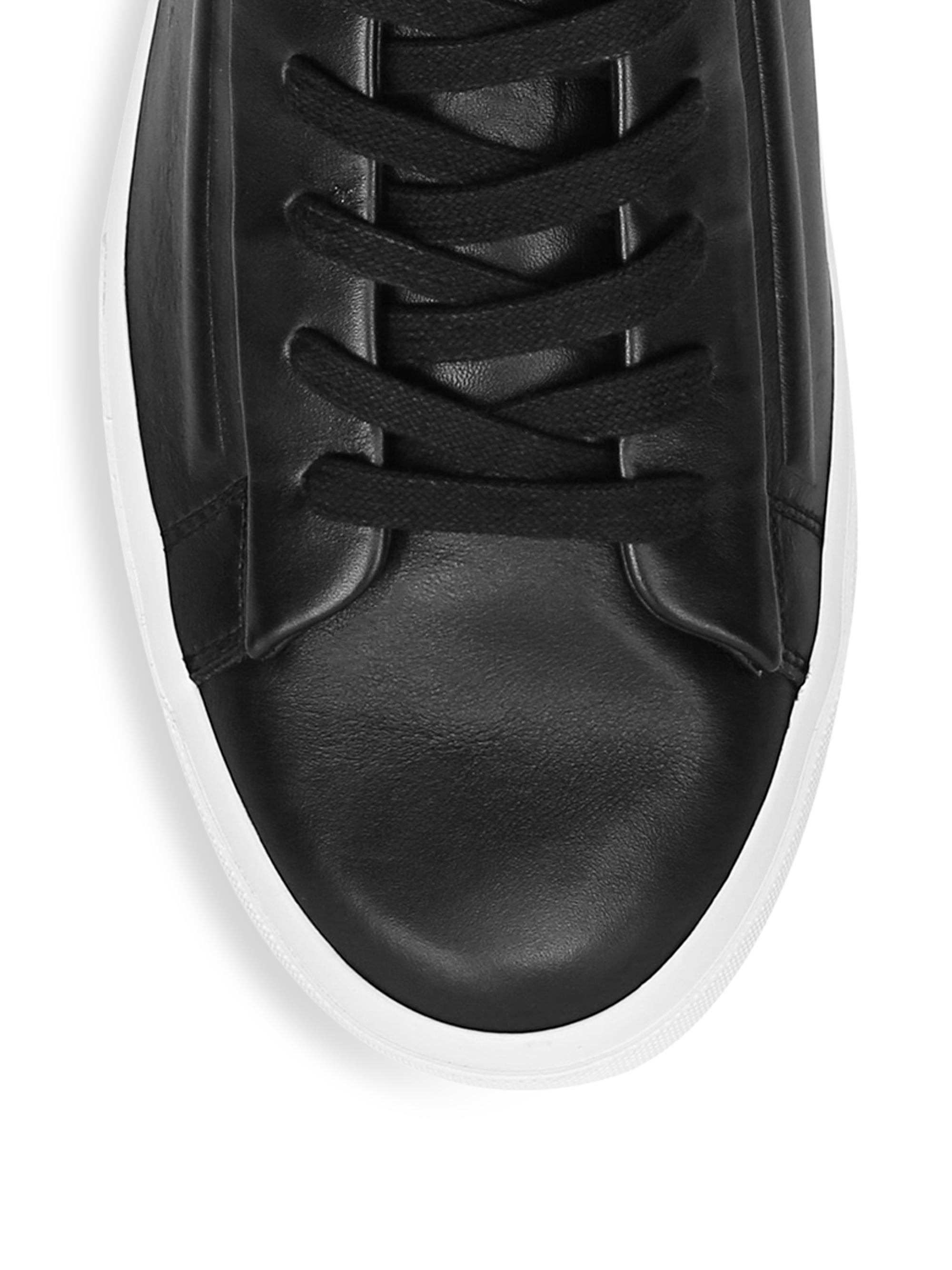 Vince Fynn Men\'s High Top Sneakers Casual Shoes Black Leather Lace Up US 9 Vince Fynn Men main image 4