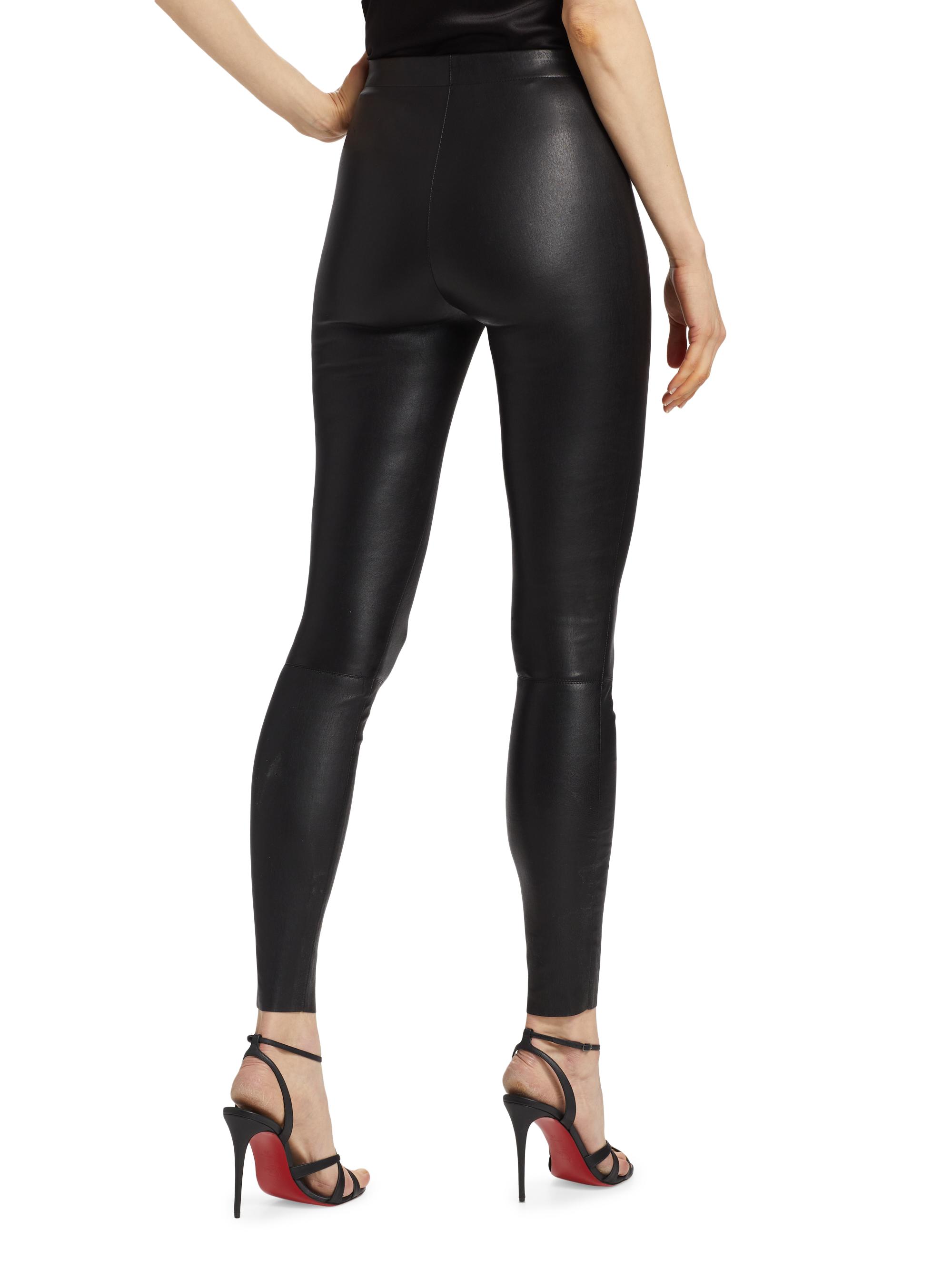 ALICE + OLIVIA Maddox Leather Leggings | Saks Fifth Avenue