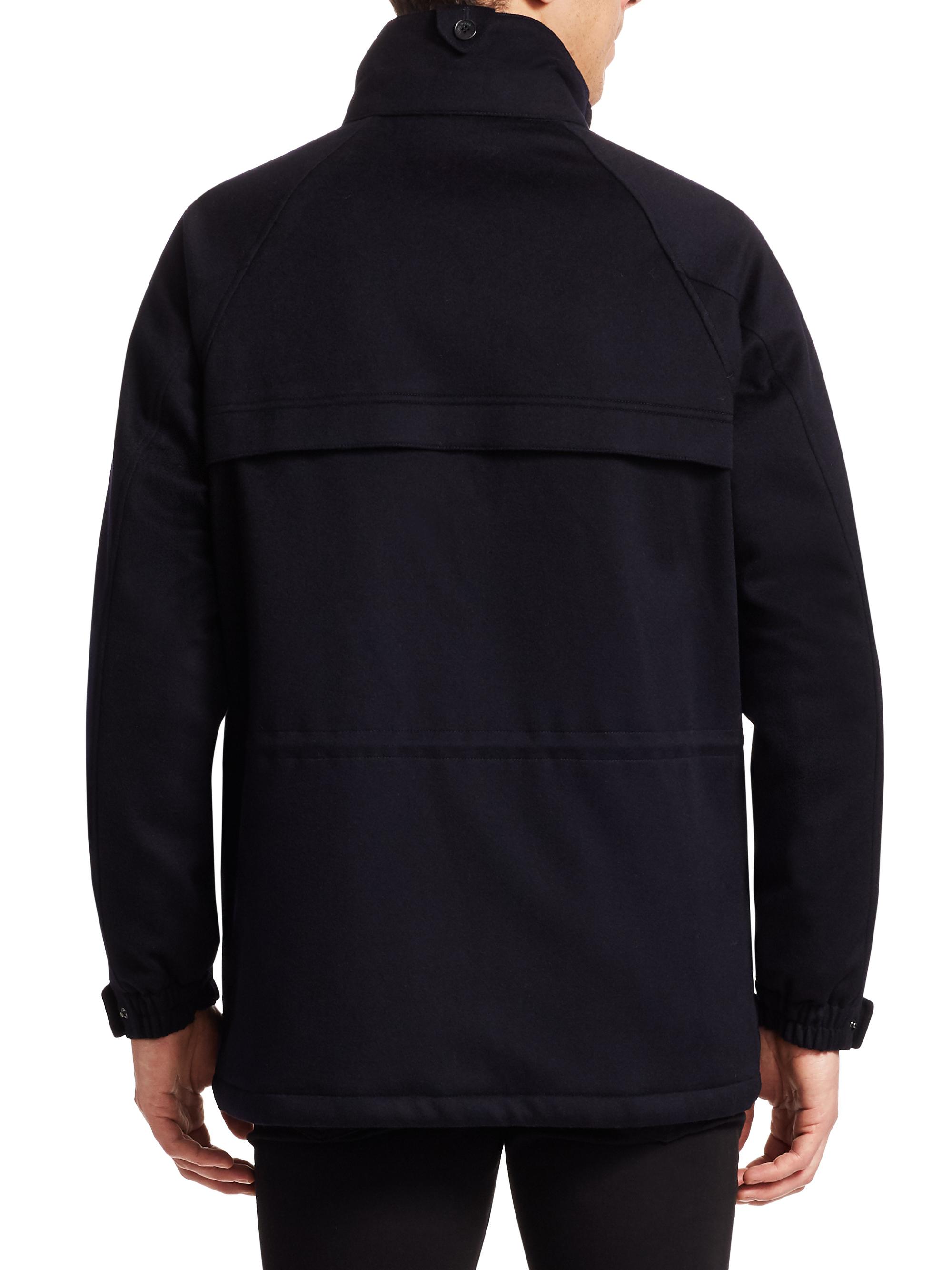 Loro Piana Icer Woven Storm Peacoat | Saks Fifth Avenue