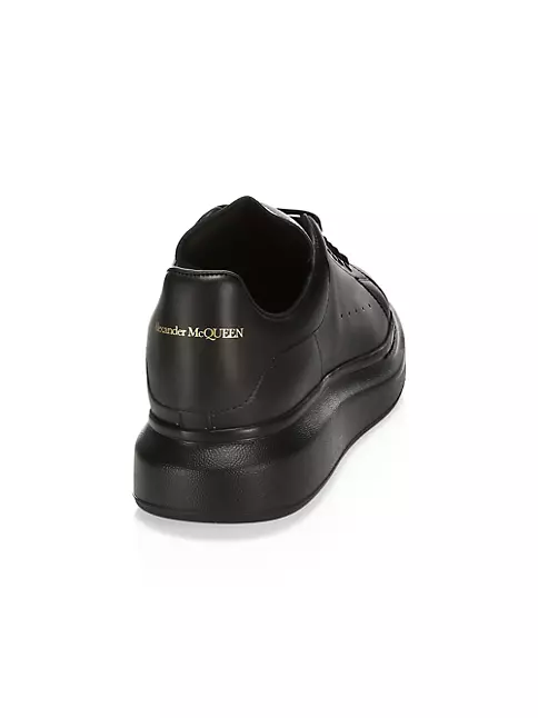 Alexander McQueen Black Leather Oversized Sneakers Size 42.5 Alexander  McQueen | The Luxury Closet
