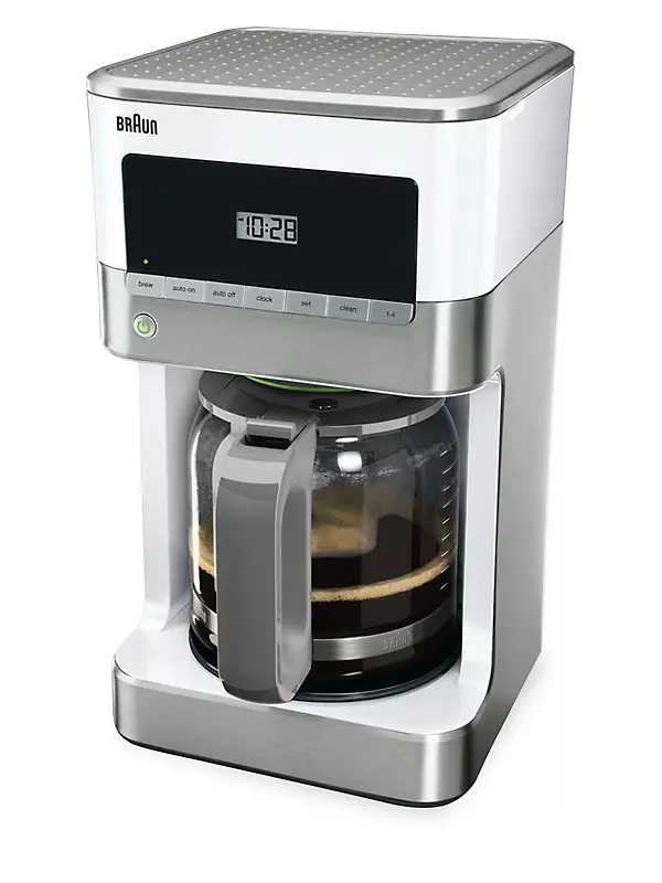 Braun Brew Sense 12-Cup Drip Coffee Maker with Glass Carafe in Stainle