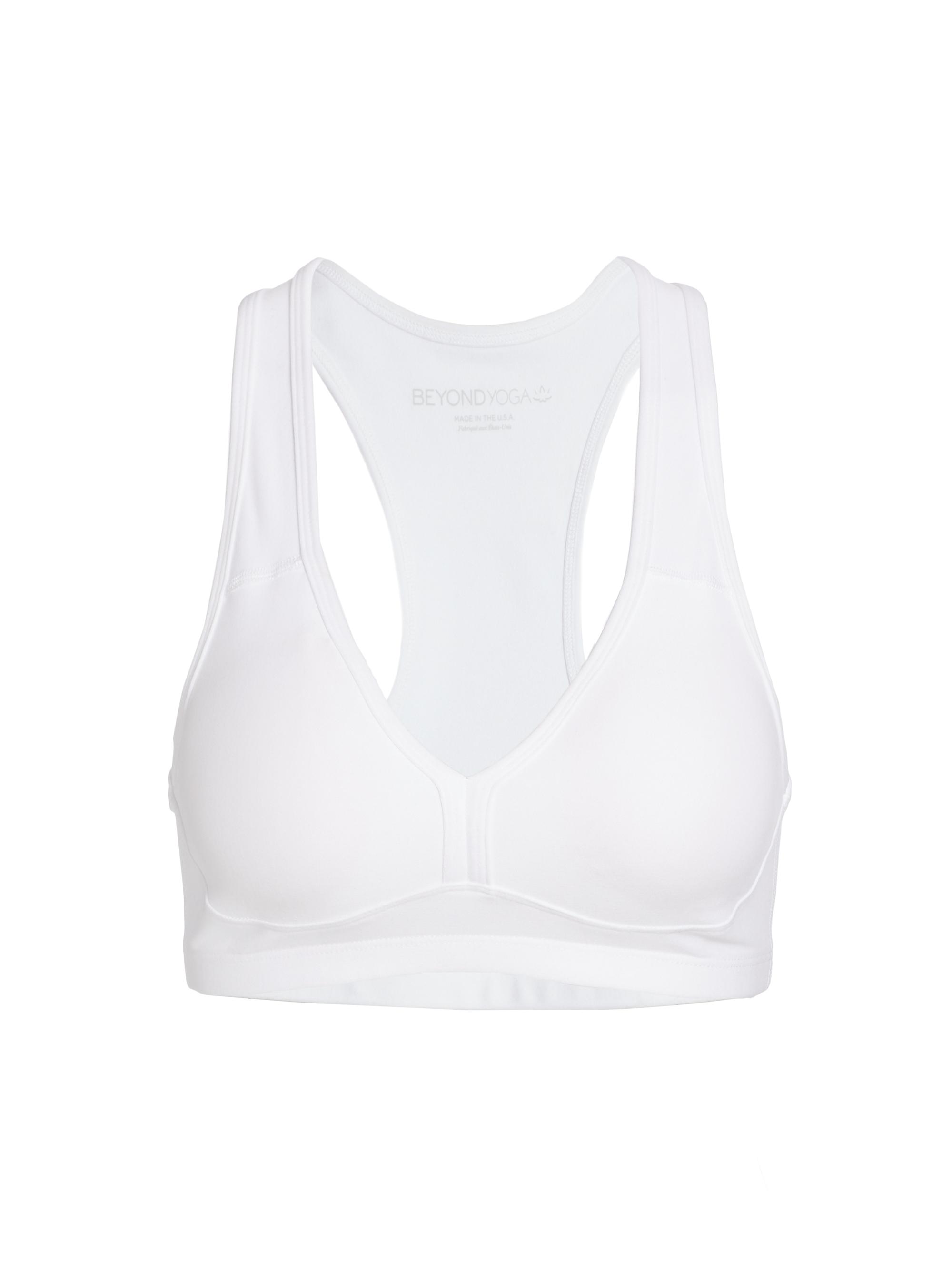 Beyond Yoga Women's Spacedye Lift Your Spirit Sports Bra - Cloud White
