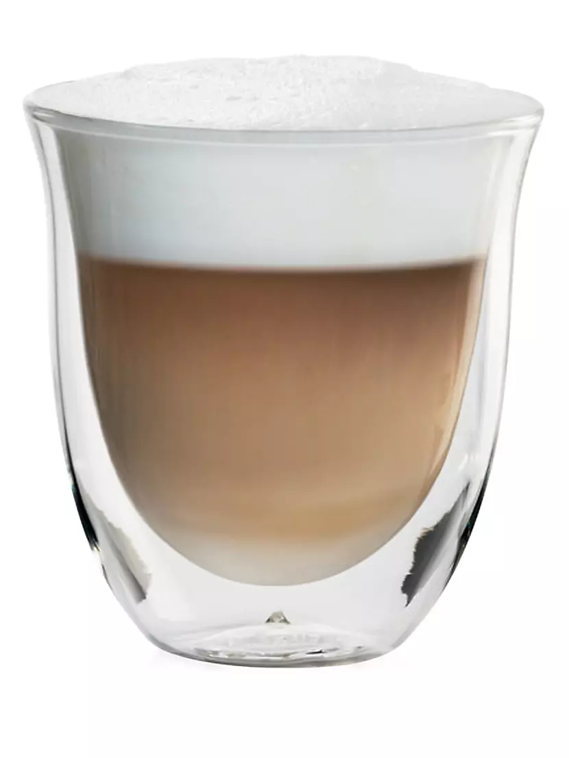 Set 6 verres Delonghi pour expresso, cappuccino, latte macchiato 