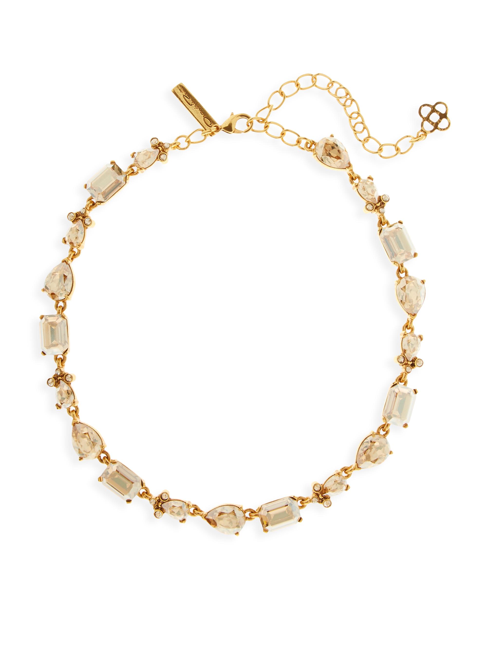 Oscar de la Renta Women's Classic Swarovski Crystal Necklace - Gold