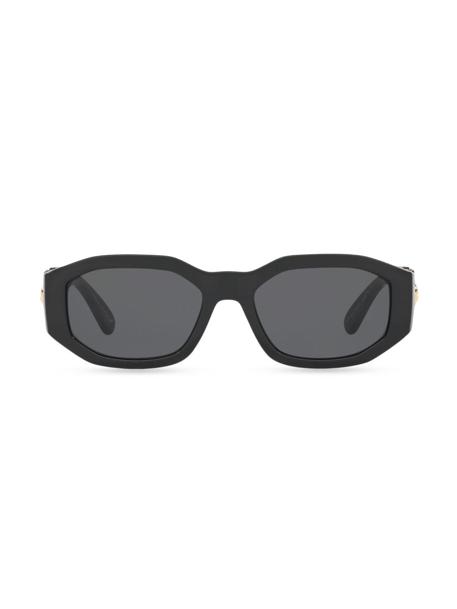 Versace 53MM Medusa Detail Oval Sunglasses | Saks Fifth Avenue