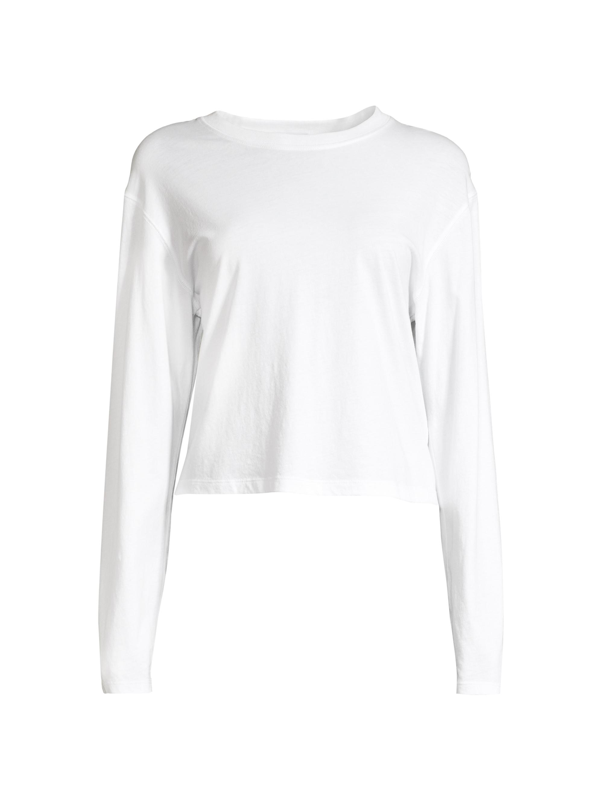 ATM Anthony Thomas Melillo Women's Classic Jersey Long-Sleeve Boy Tee - White
