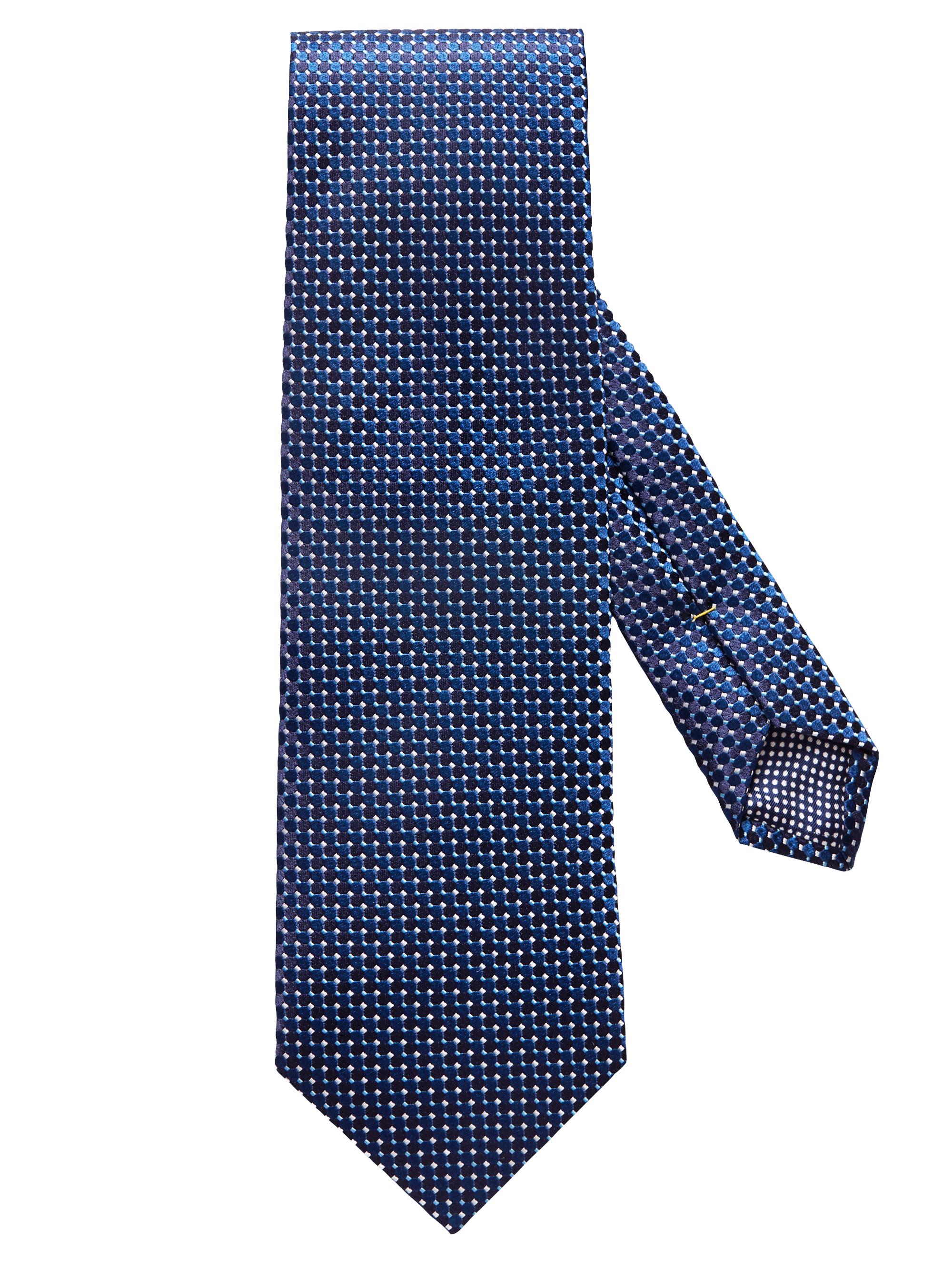 Eton Men's Micro-Dot Silk Tie - Navy