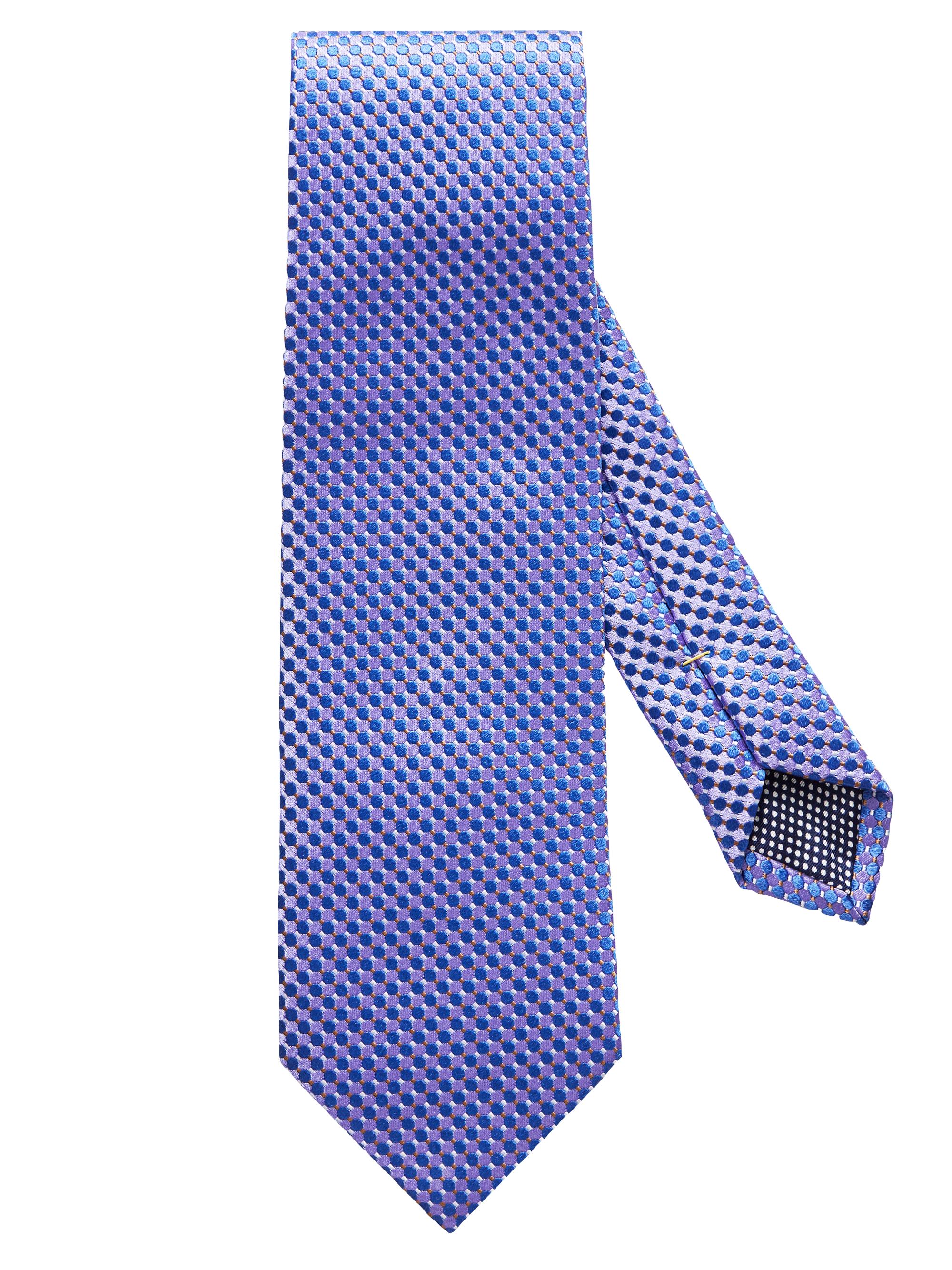 Eton Men's Micro Circle Silk Tie - Purple