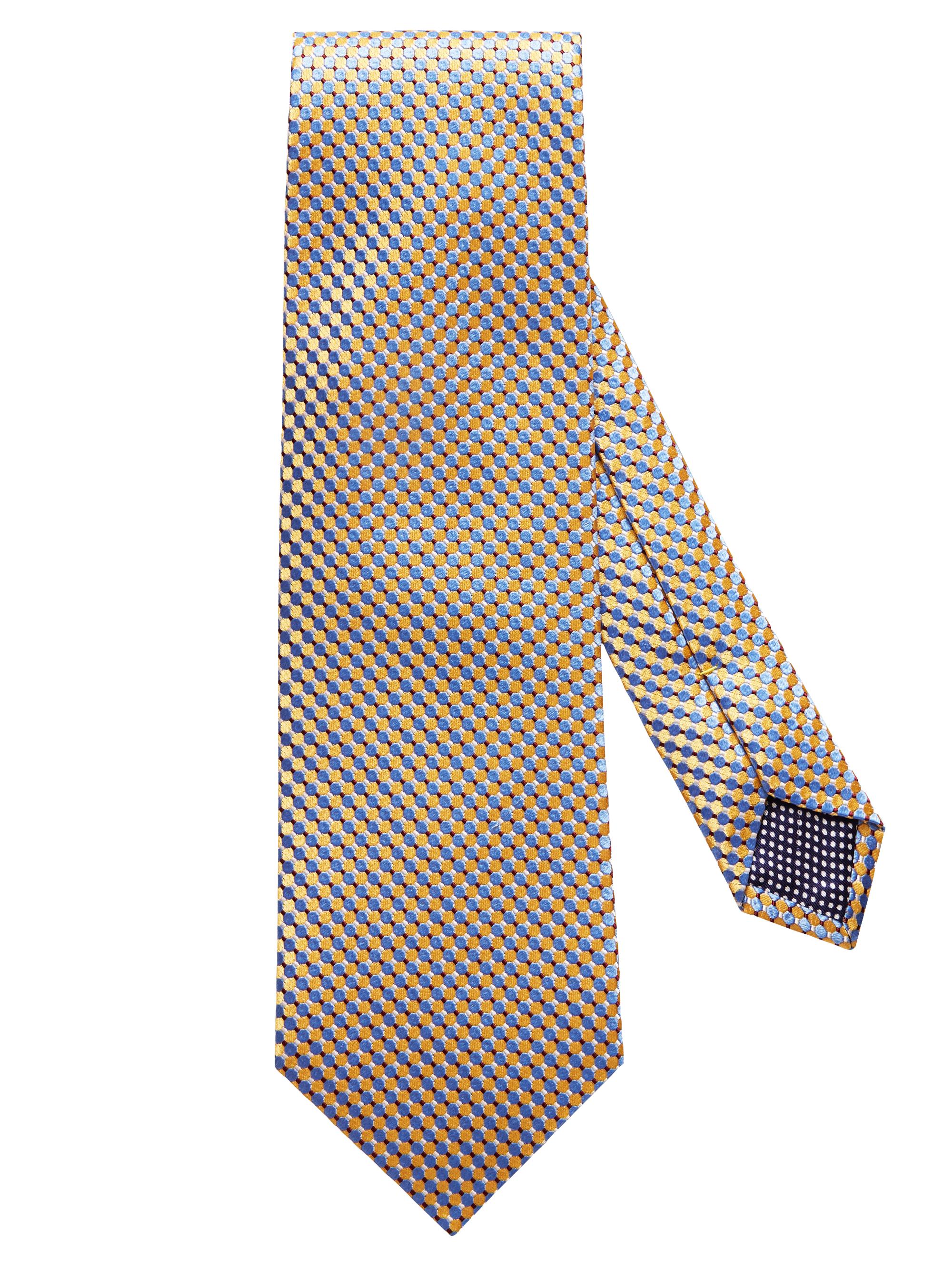 Eton Men's Micro Circle Silk Tie - Yellow