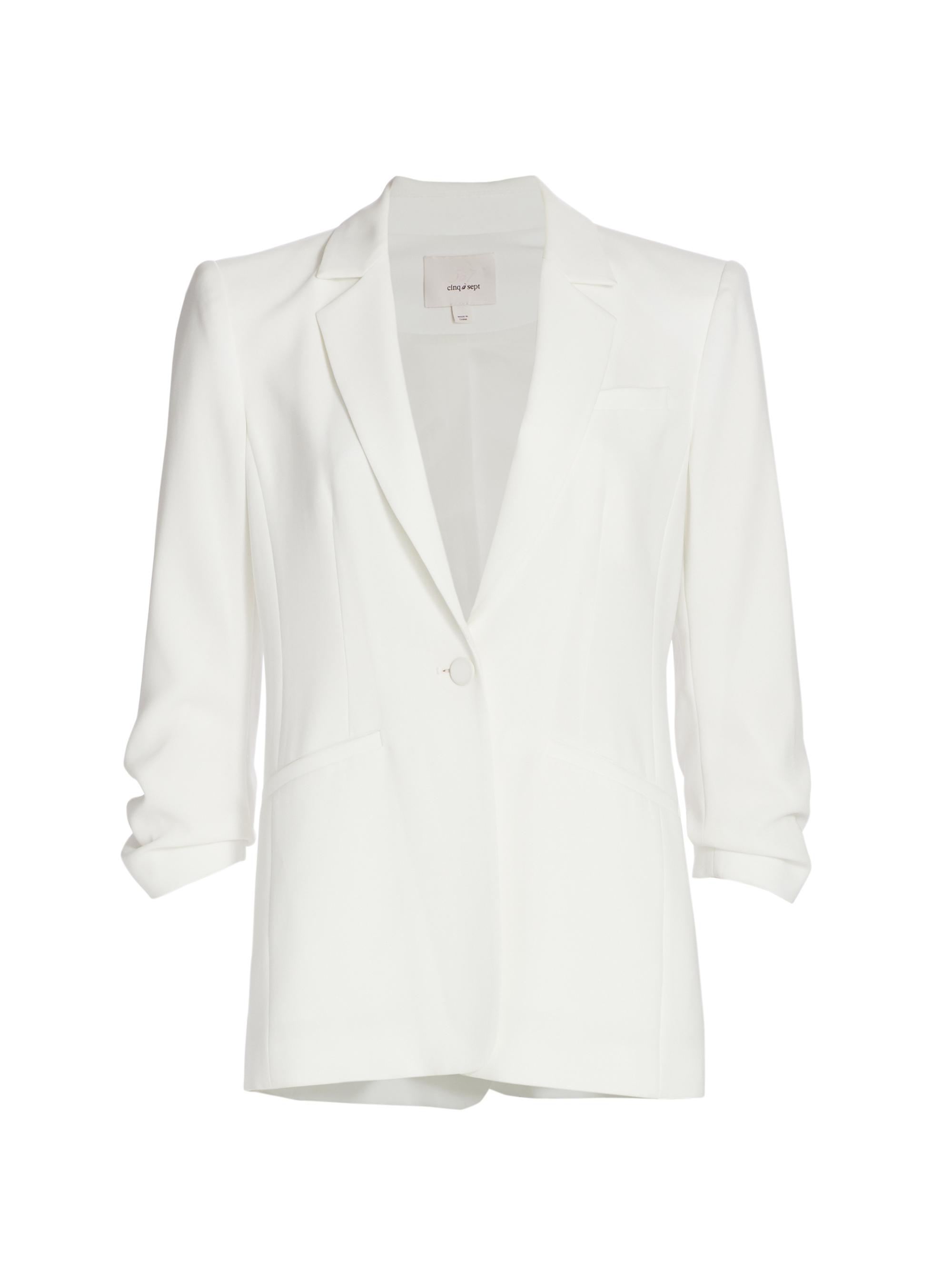 Cinq à Sept Women's Khloe Crepe Ruched Blazer -