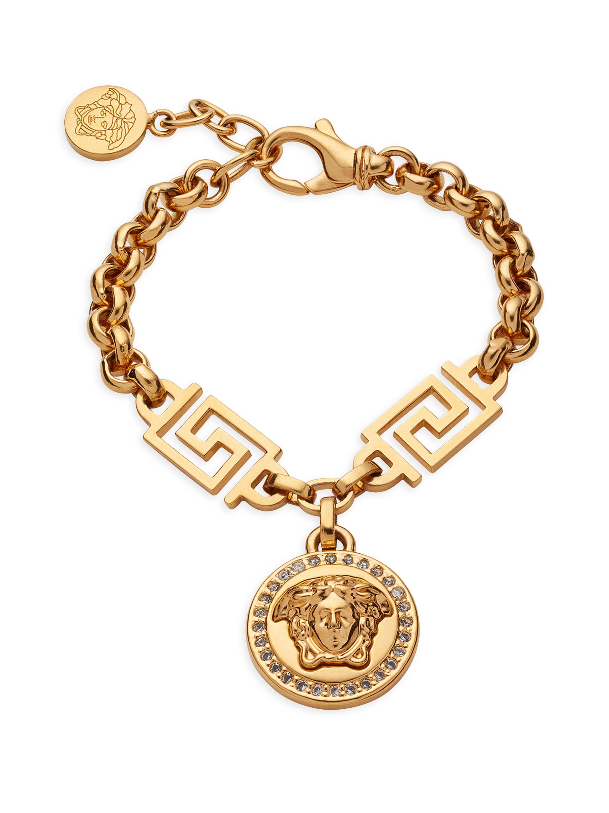 Versace Women's Icon Medusa Crystal Bracelet - Gold