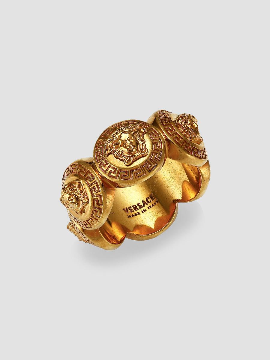 Versace Women's Medusa Tribute Ring In Tribute Gold