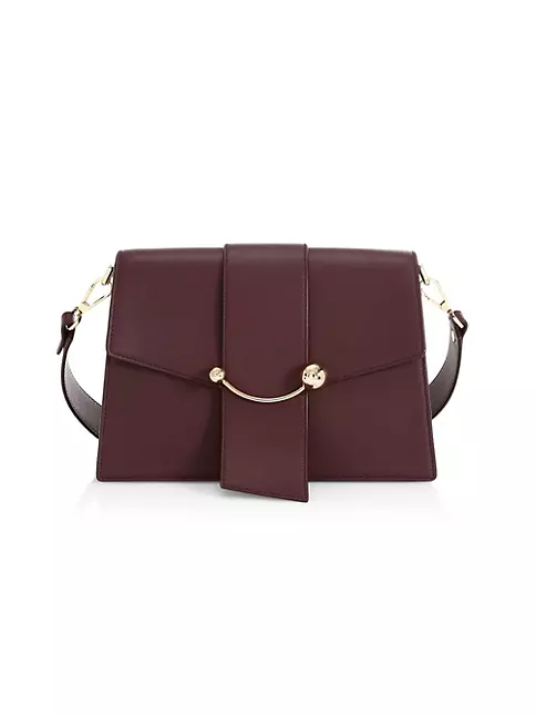 Strathberry Box Crescent Leather Shoulder Bag - ShopStyle