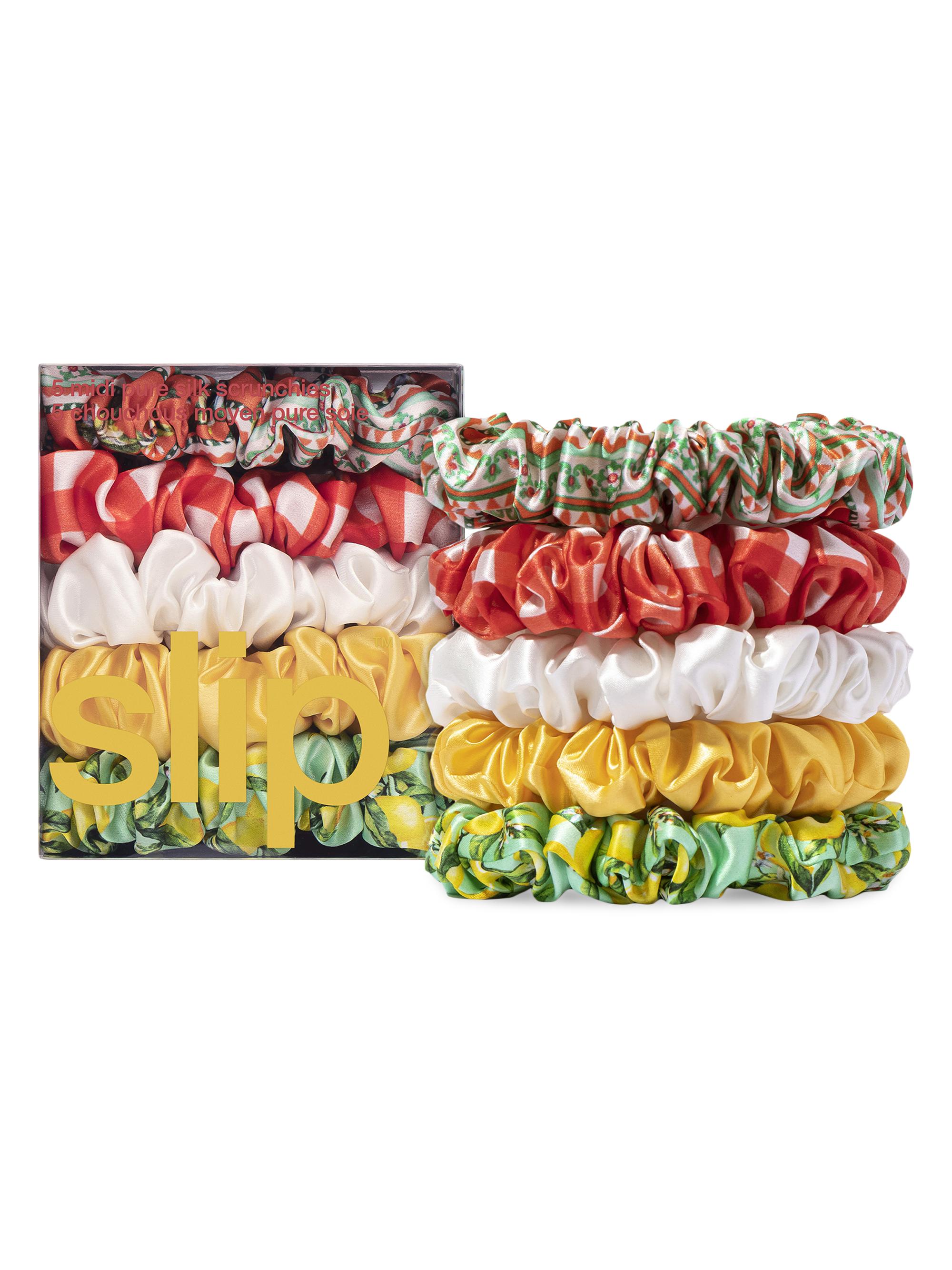 slip Women's Midi Pack of Five Scrunchies