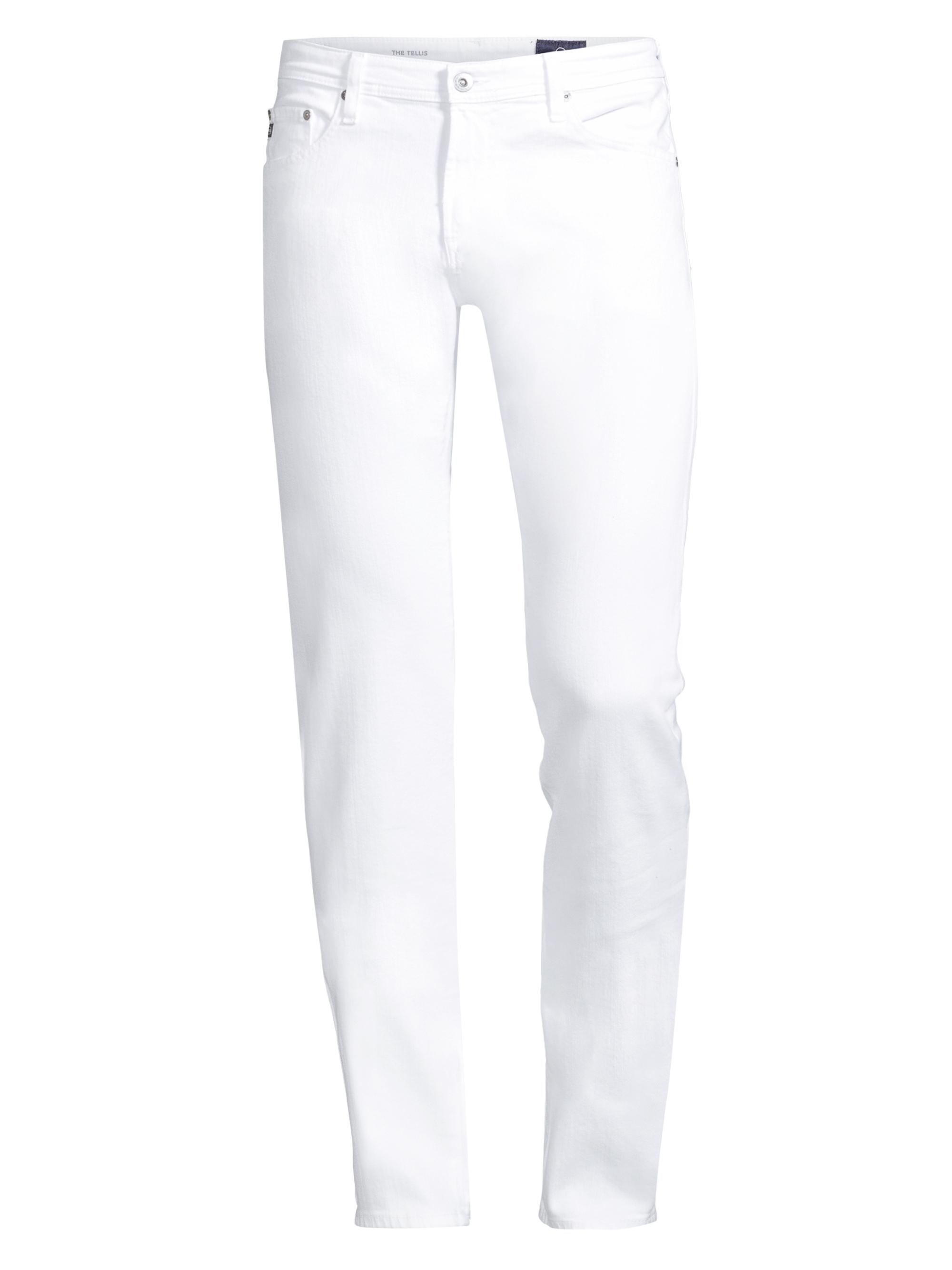 AG Jeans Men's Tellis Stretch Slim-Fit Jeans - White