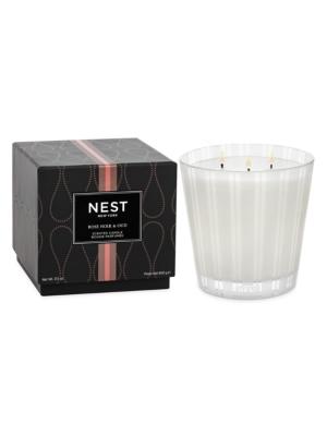 NEST New York Rose Noir & Oud Three-Wick Candle