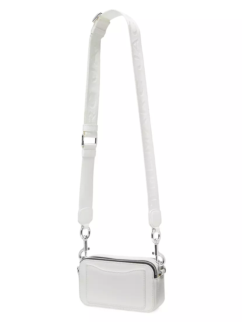 Marc Jacobs 45715 White Snapshot Dtm Camera Crossbody Bag Size 7.5x2.5x4.5  in