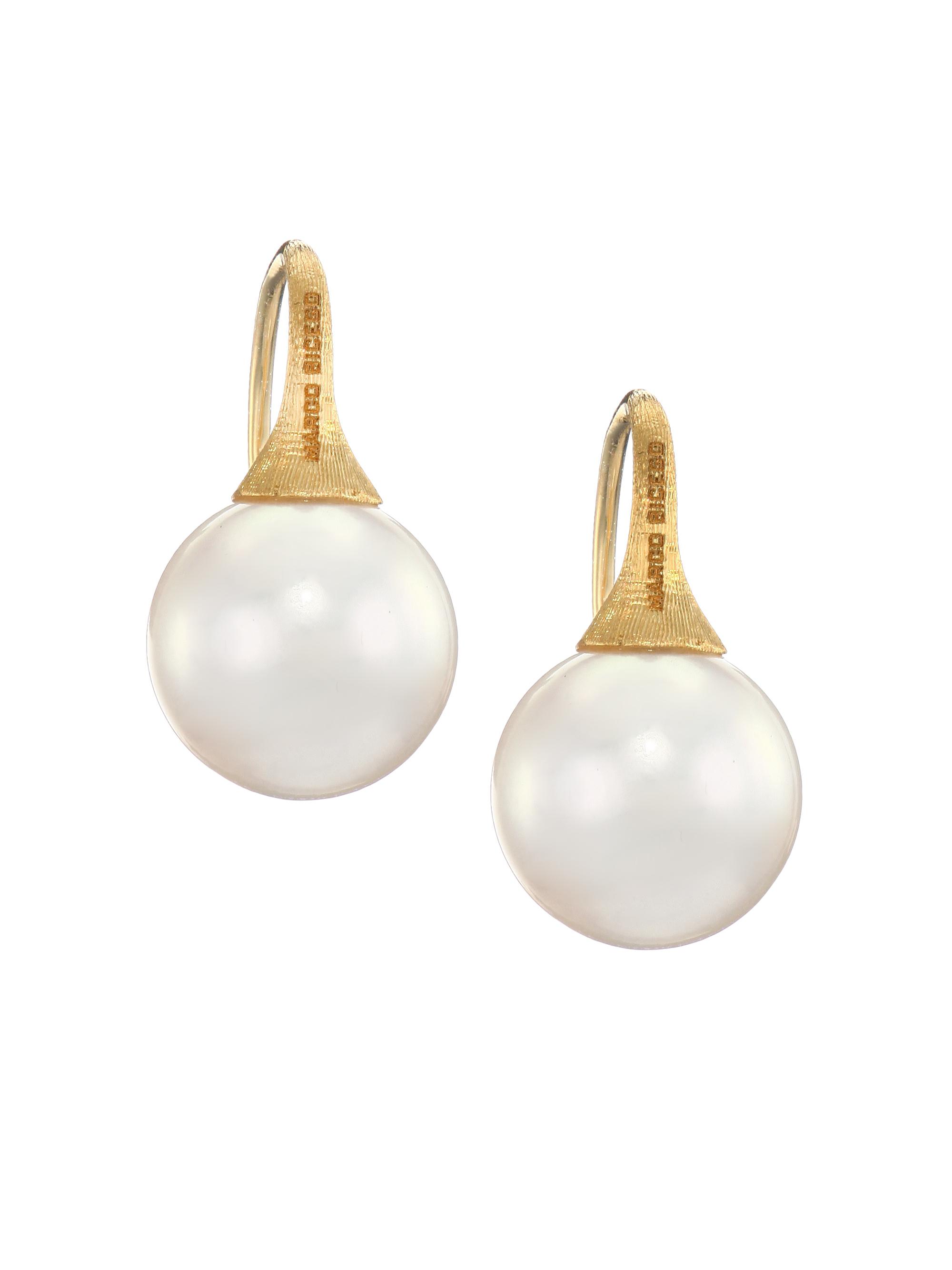 Marco Bicego Women's 18K Yellow Gold & Cultured Freshwater Pearl Drop Earrings - Gold