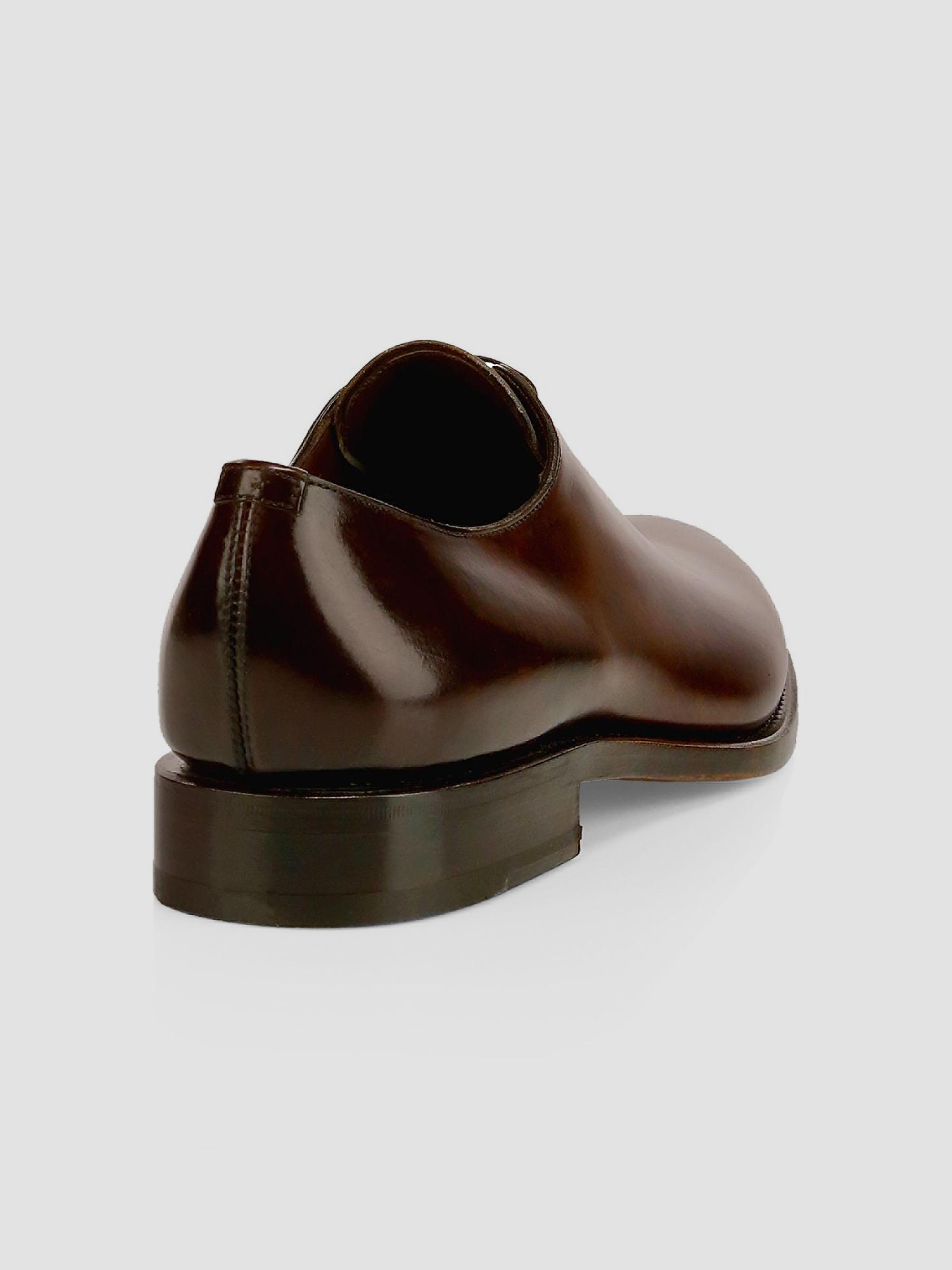 salvatore ferragamo brown dress shoes Men's Angiolo Lace-Up Leather - oversized puff sleeve exclusive to luxury shoes Size:34/30 Figure Skating Dress #SD227