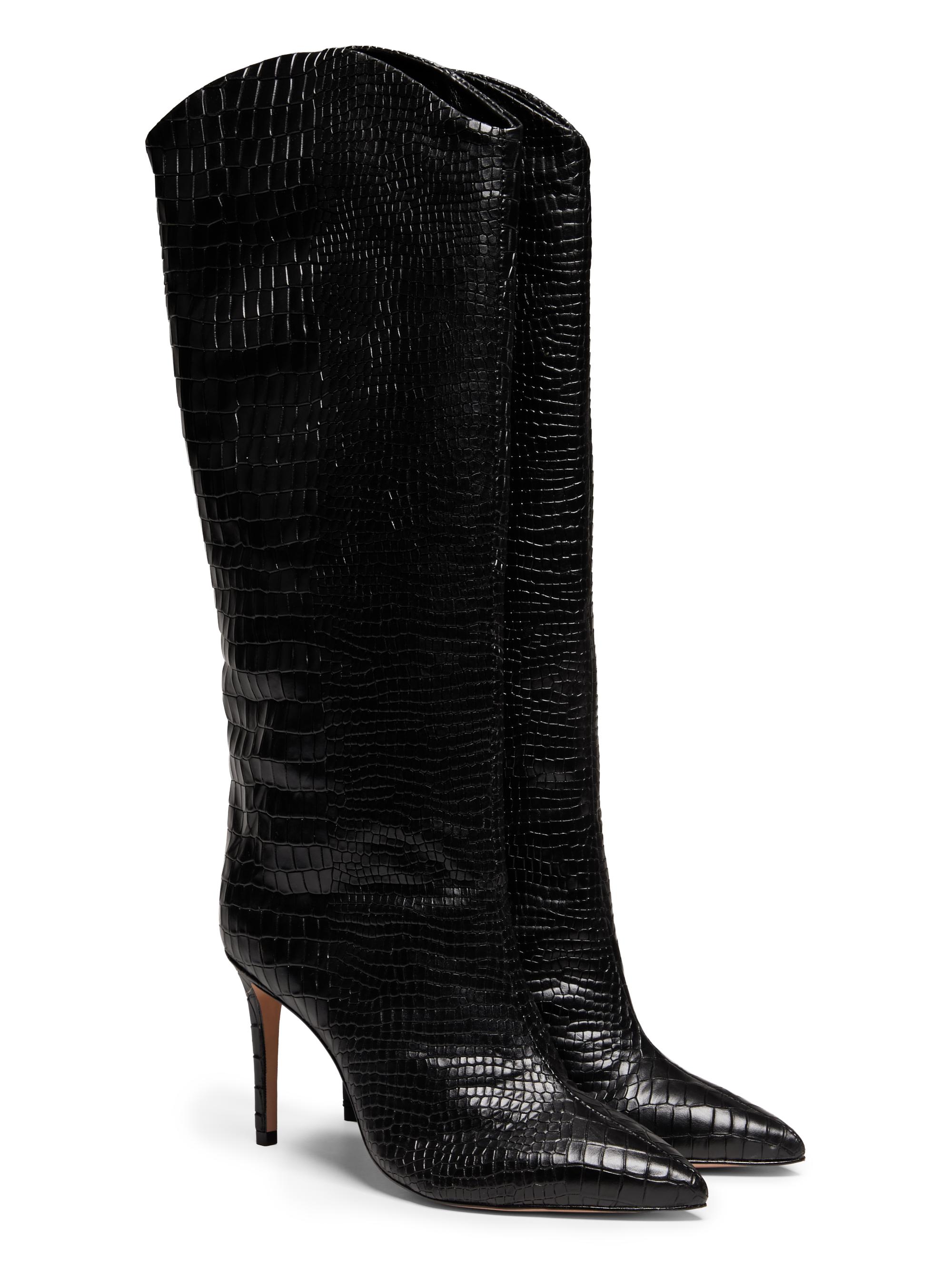 Maryan様 Schutz Maryana 90MM Croc-Embossed Leather Stiletto Boots | Saks