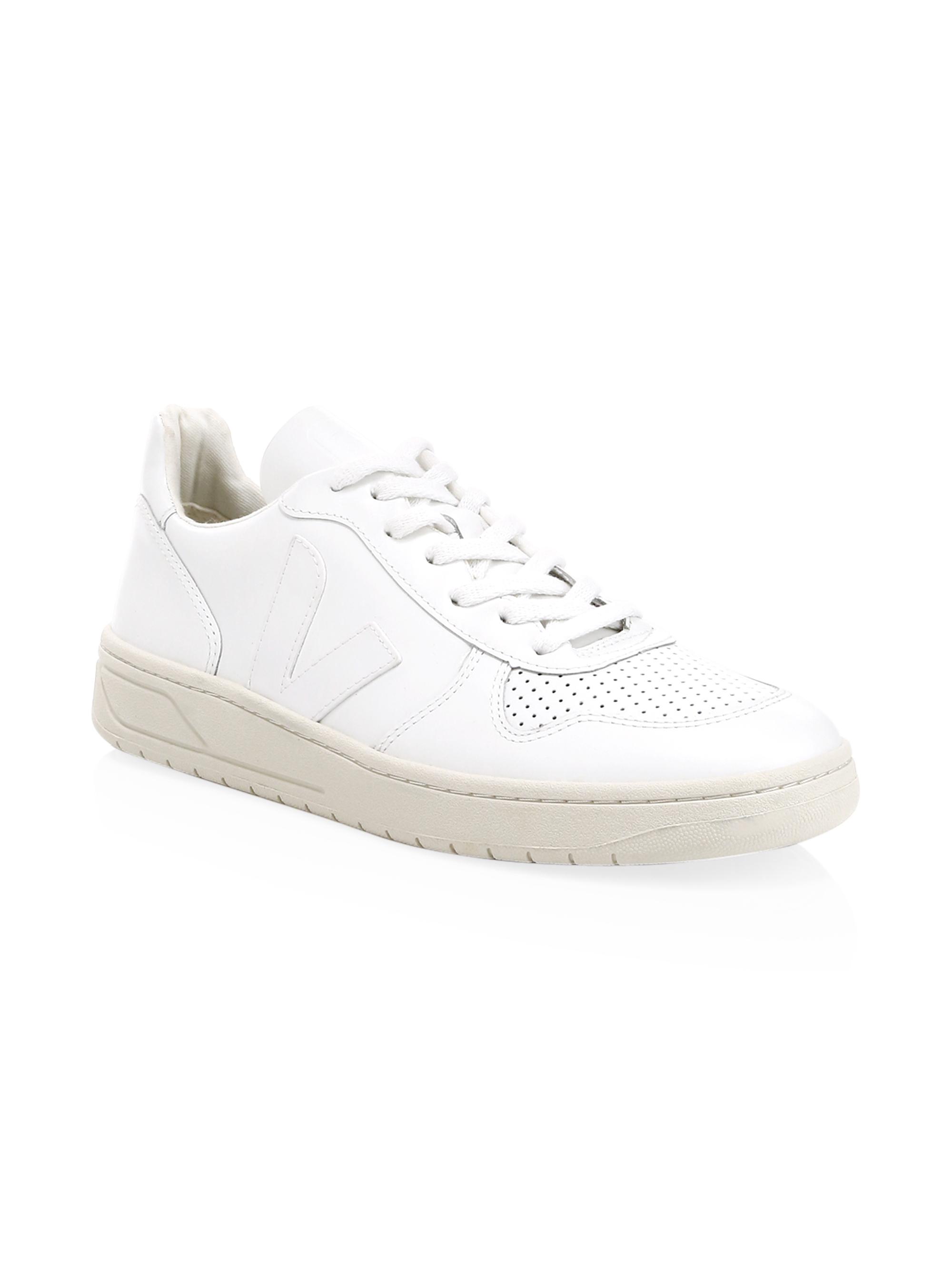 Veja Men's V-10 Leather Low-Top Sneakers | Saks Fifth Avenue