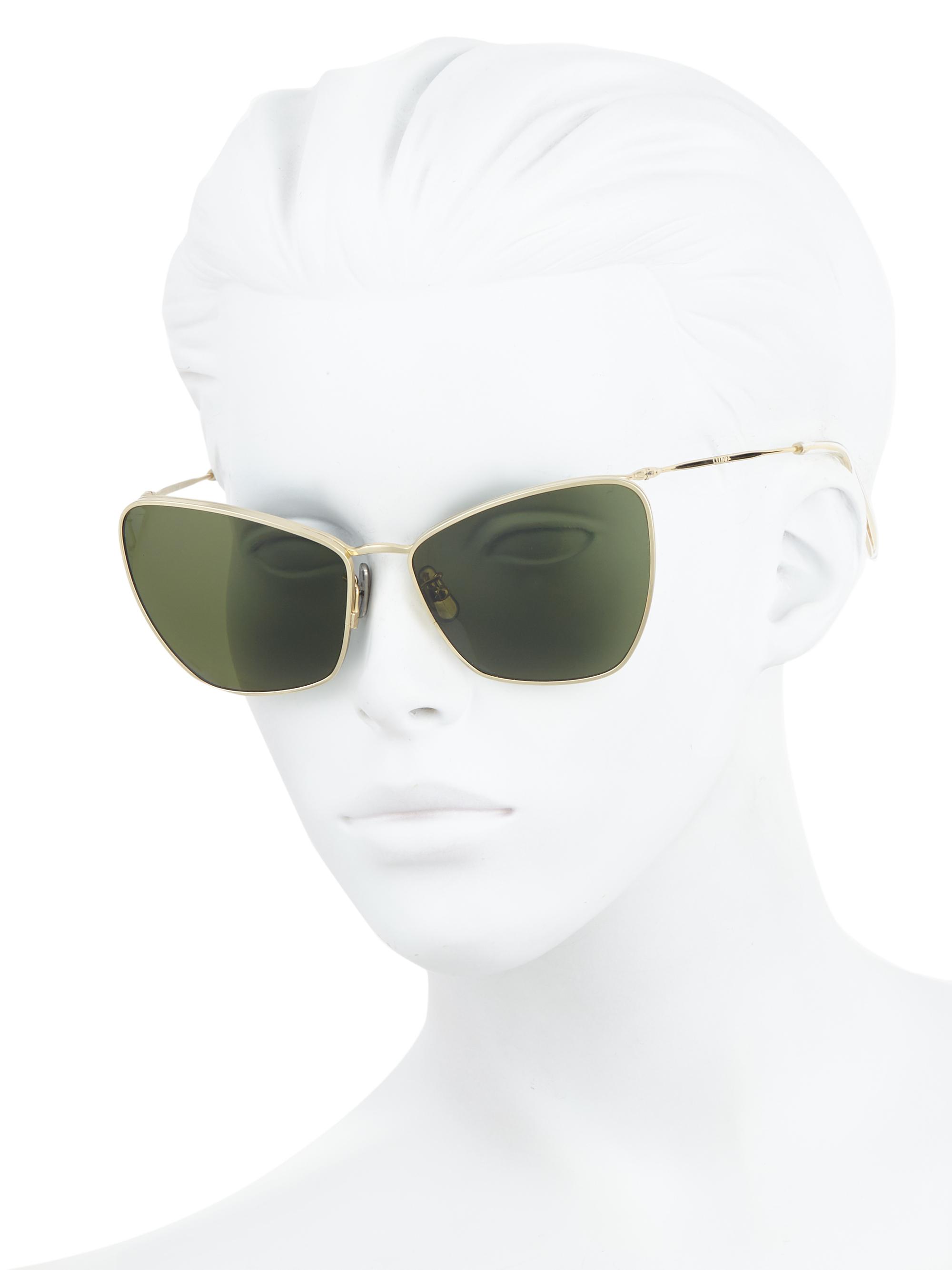 CELINE CL40069U 61MM Cat-Eye Metal Sunglasses | Saks Fifth Avenue