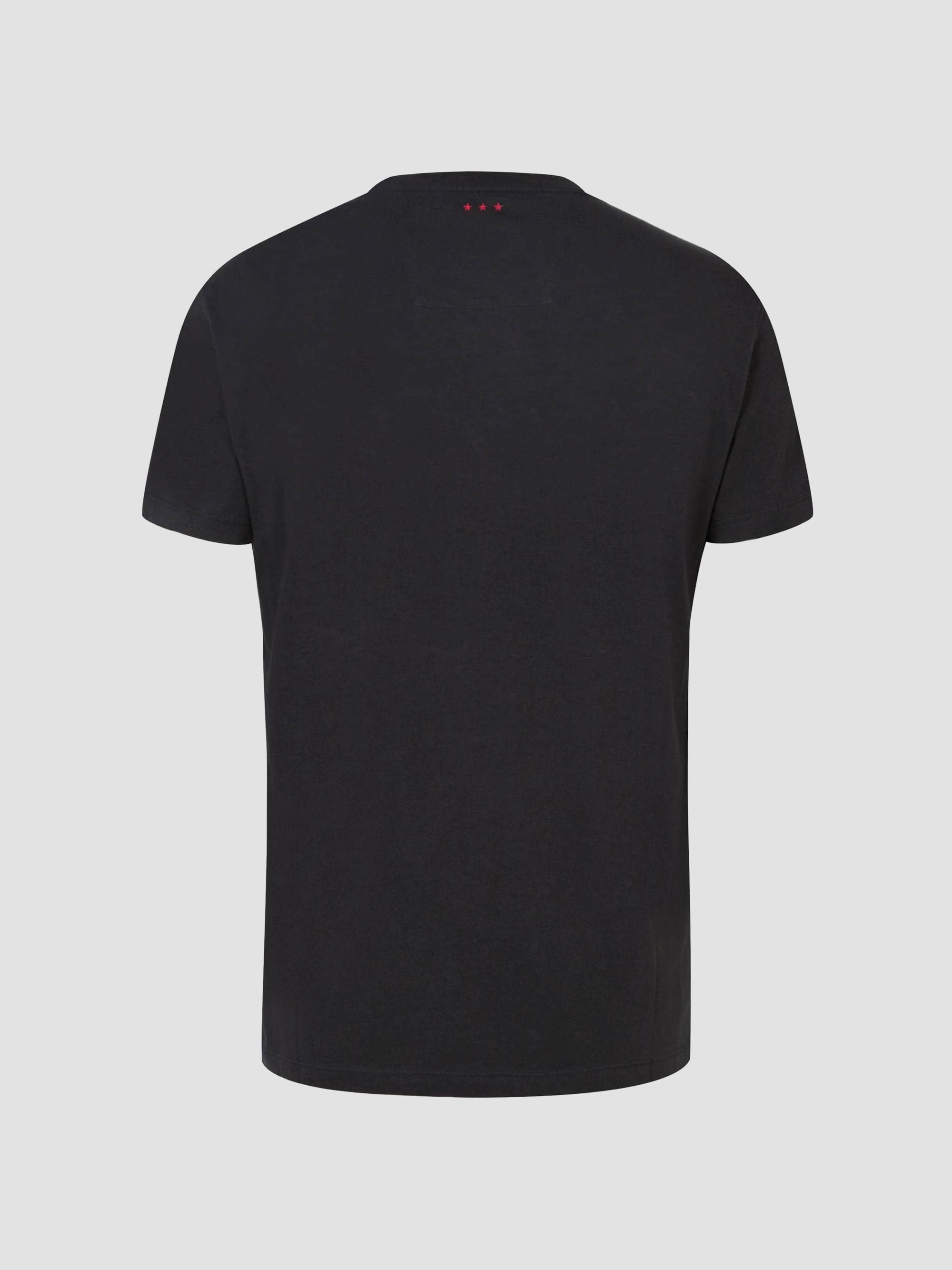 John Varvatos Star U.S.A. Men's Cotton Peace Sign Tee - Black | Thumbnail 3