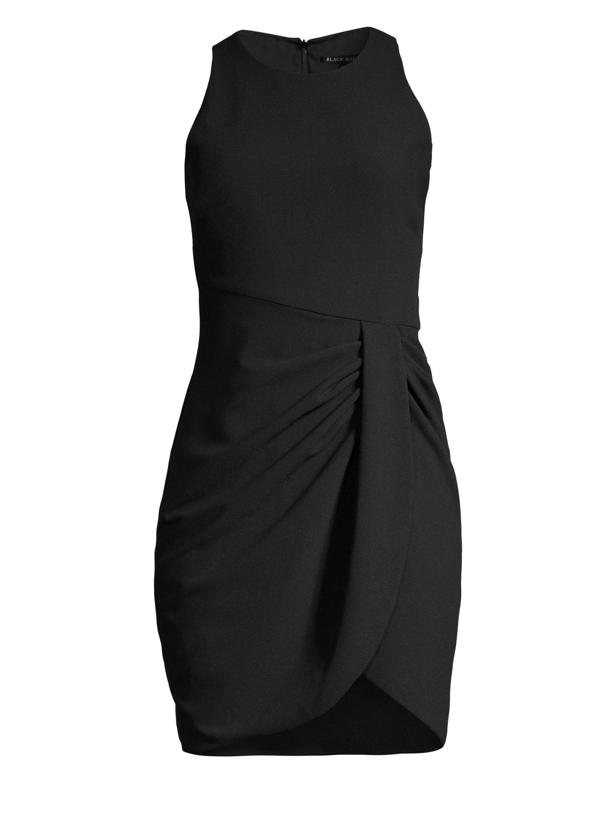 navy blue dress for baby girl Black Halo Gulliana Long-Sleeve Colorblock Maxi Dress main image 1