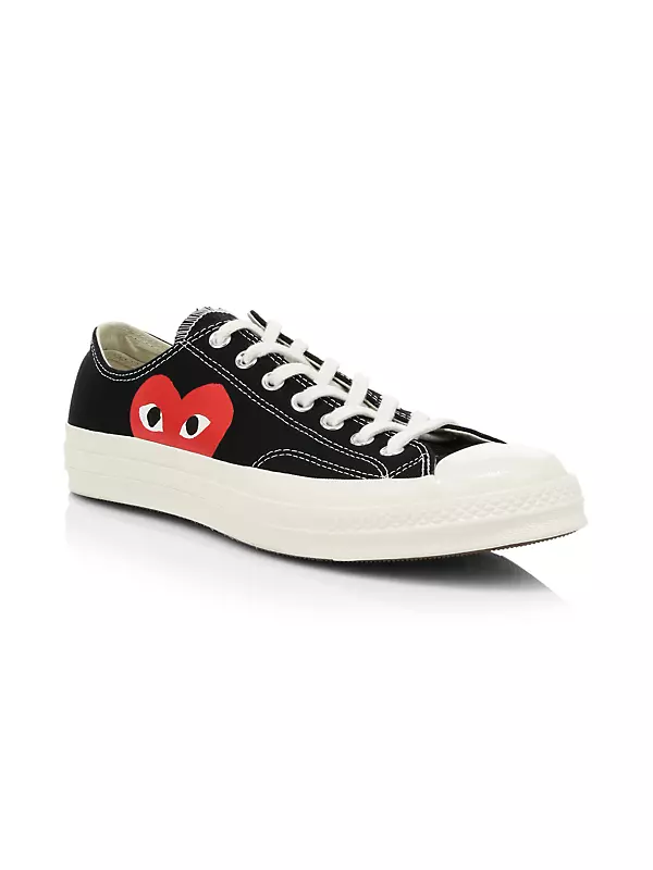 CdG PLAY x Converse Men's Chuck Taylor All Star One Heart Low-Top Sneakers