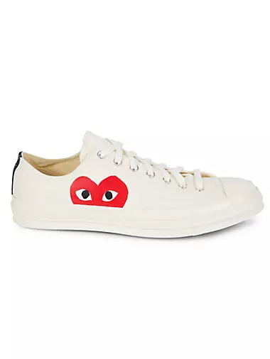 CdG PLAY x Converse Men's Chuck Taylor All Star One Heart Low-Top Sneakers