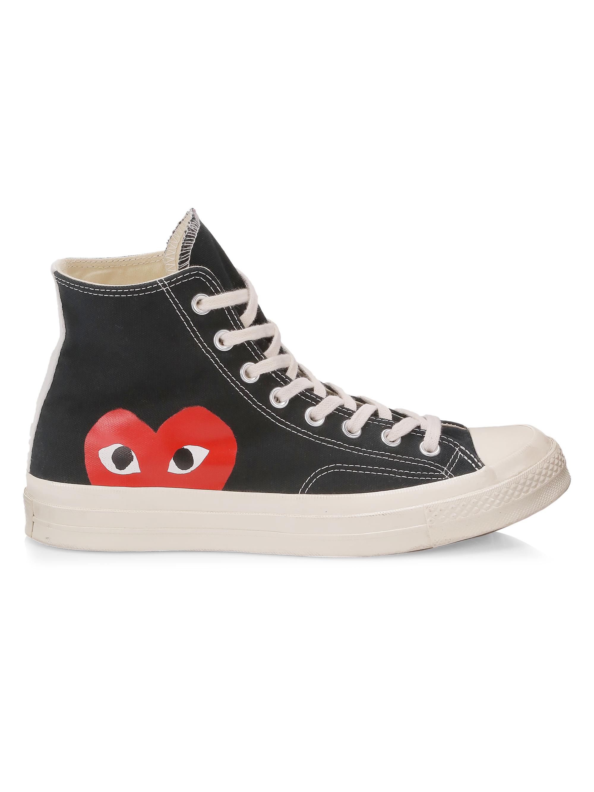 Comme des Garçons PLAY CdG PLAY x Converse Men's Chuck Taylor All Star High-Top Sneakers - Black