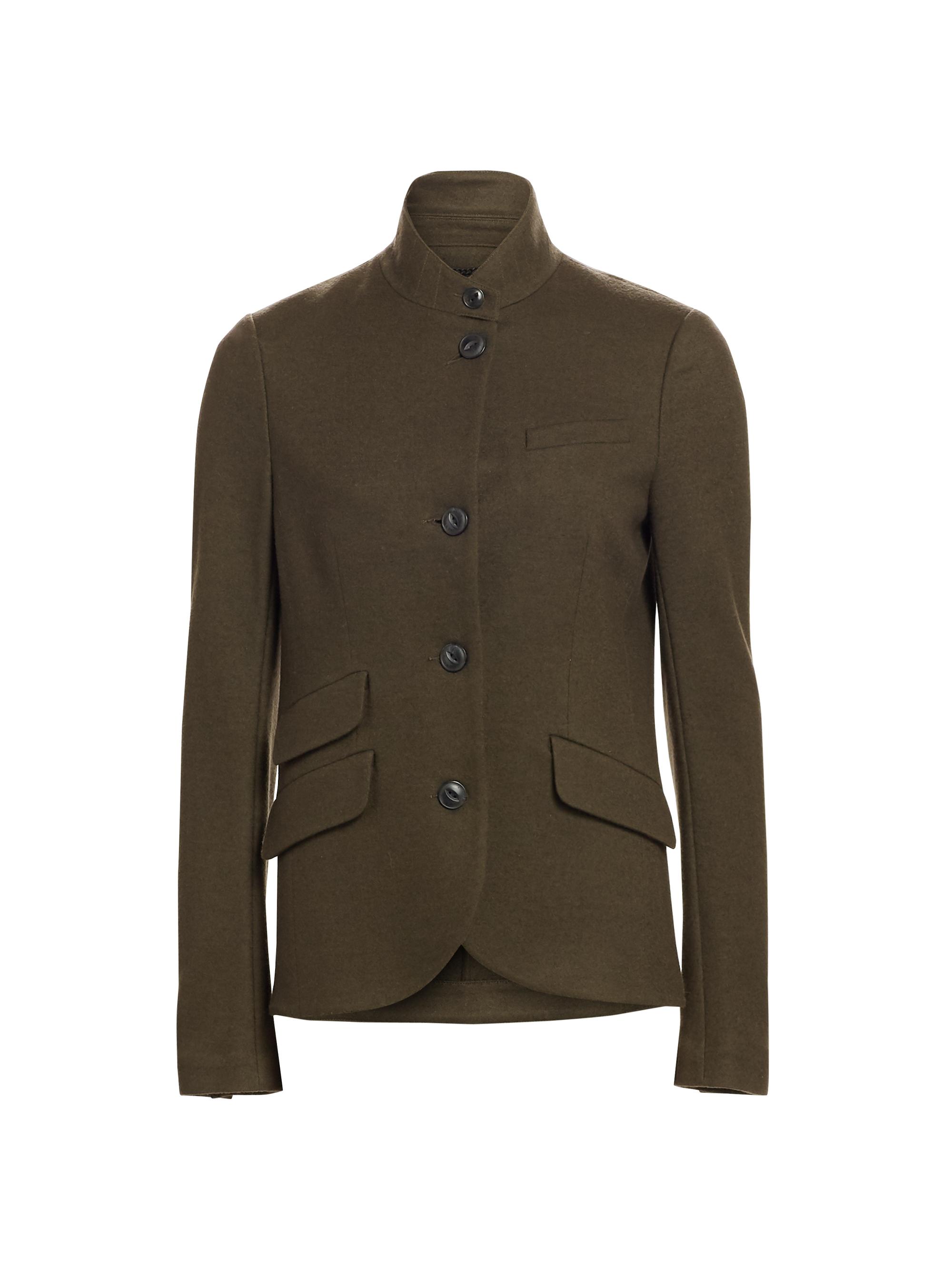 rag & bone Women's Slade Wool Jacket - Army Green | Thumbnail 7